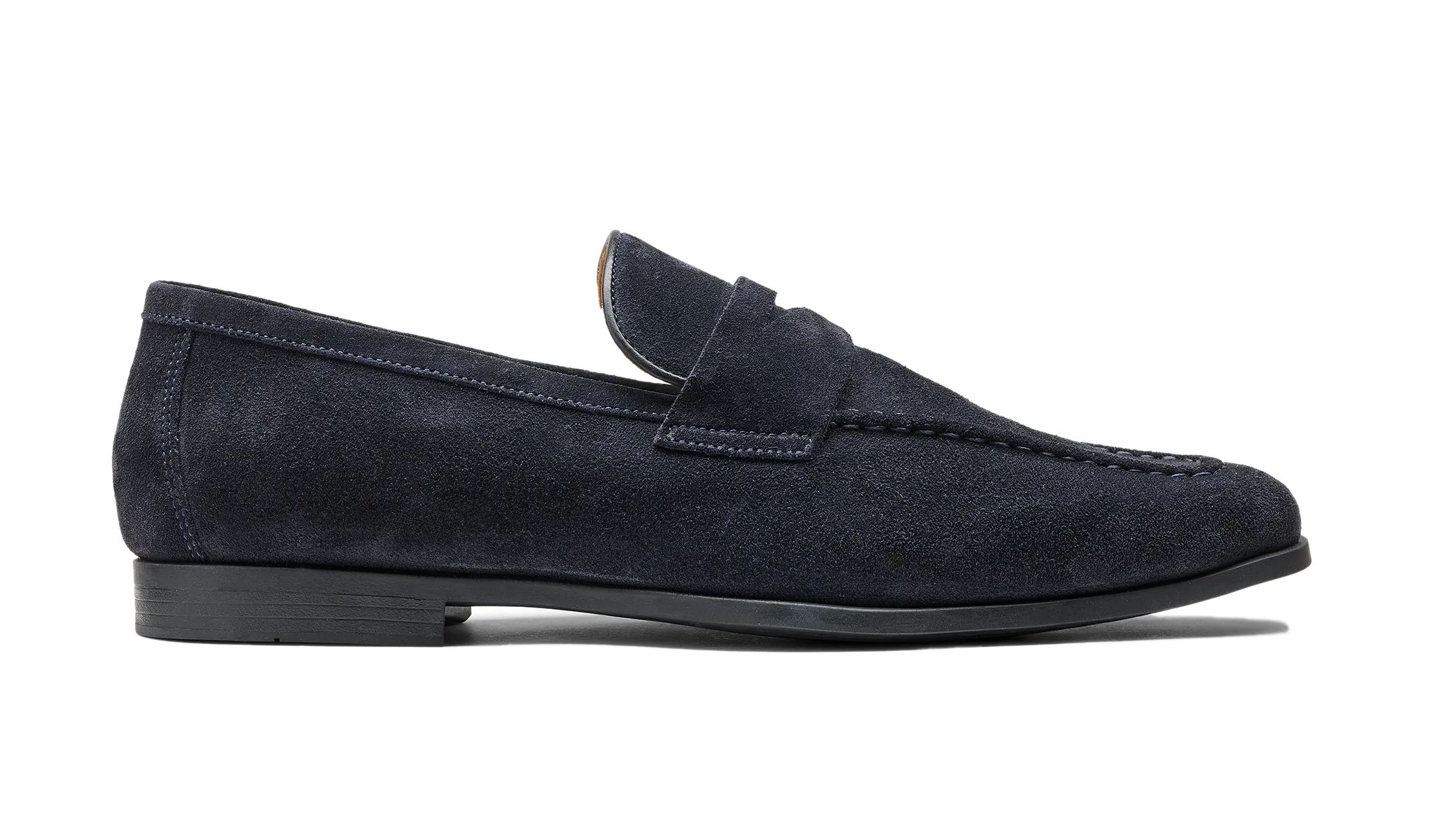 Capri - Navy Suede Short Walk Quiet Fit