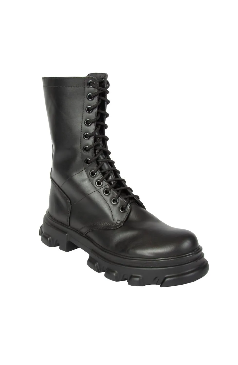 Men's High Altitude Back Street Boys Leather Boots In Black Ballroom Event