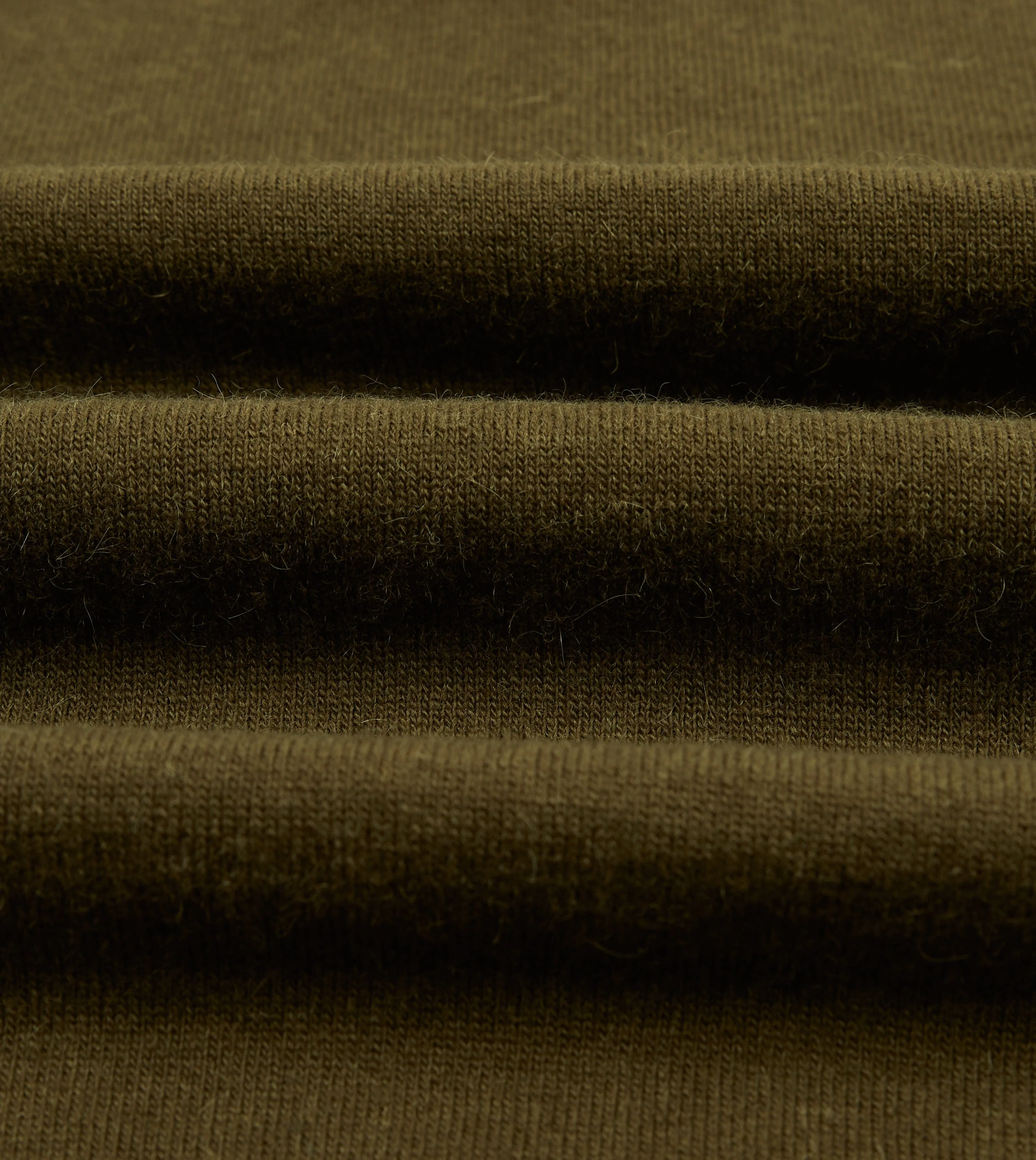 Day Layer Olive Alpaca Wool Knitted Polo