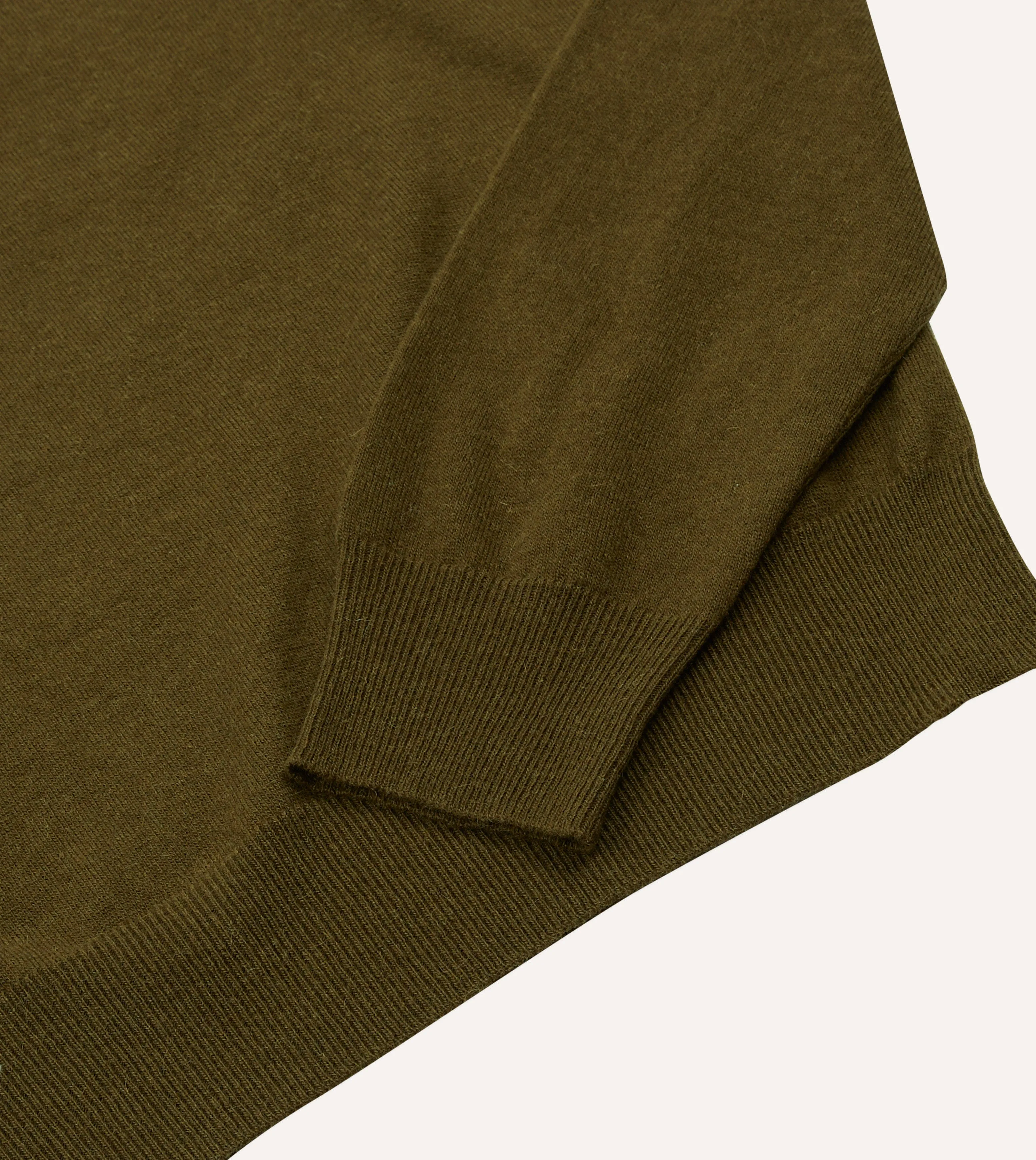 weekday look Olive Alpaca Wool Knitted Polo