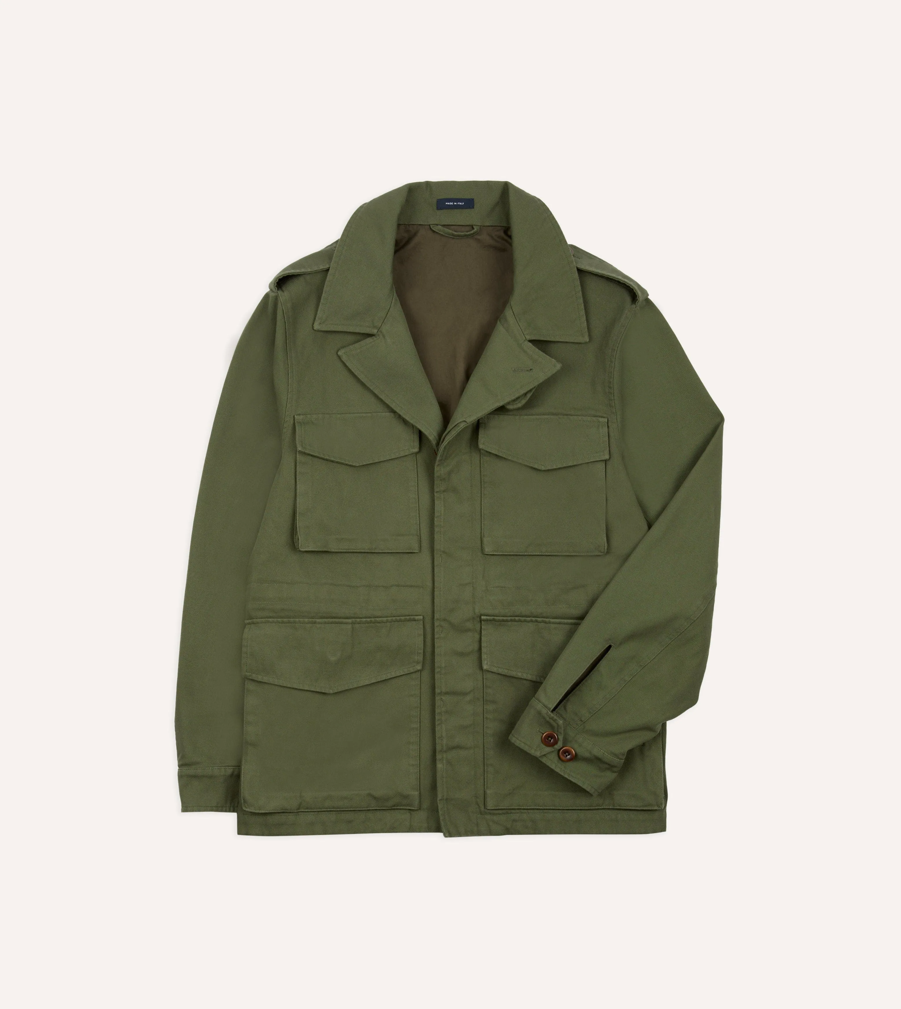 Teflon Coated Olive Cotton D-43 Field Jacket