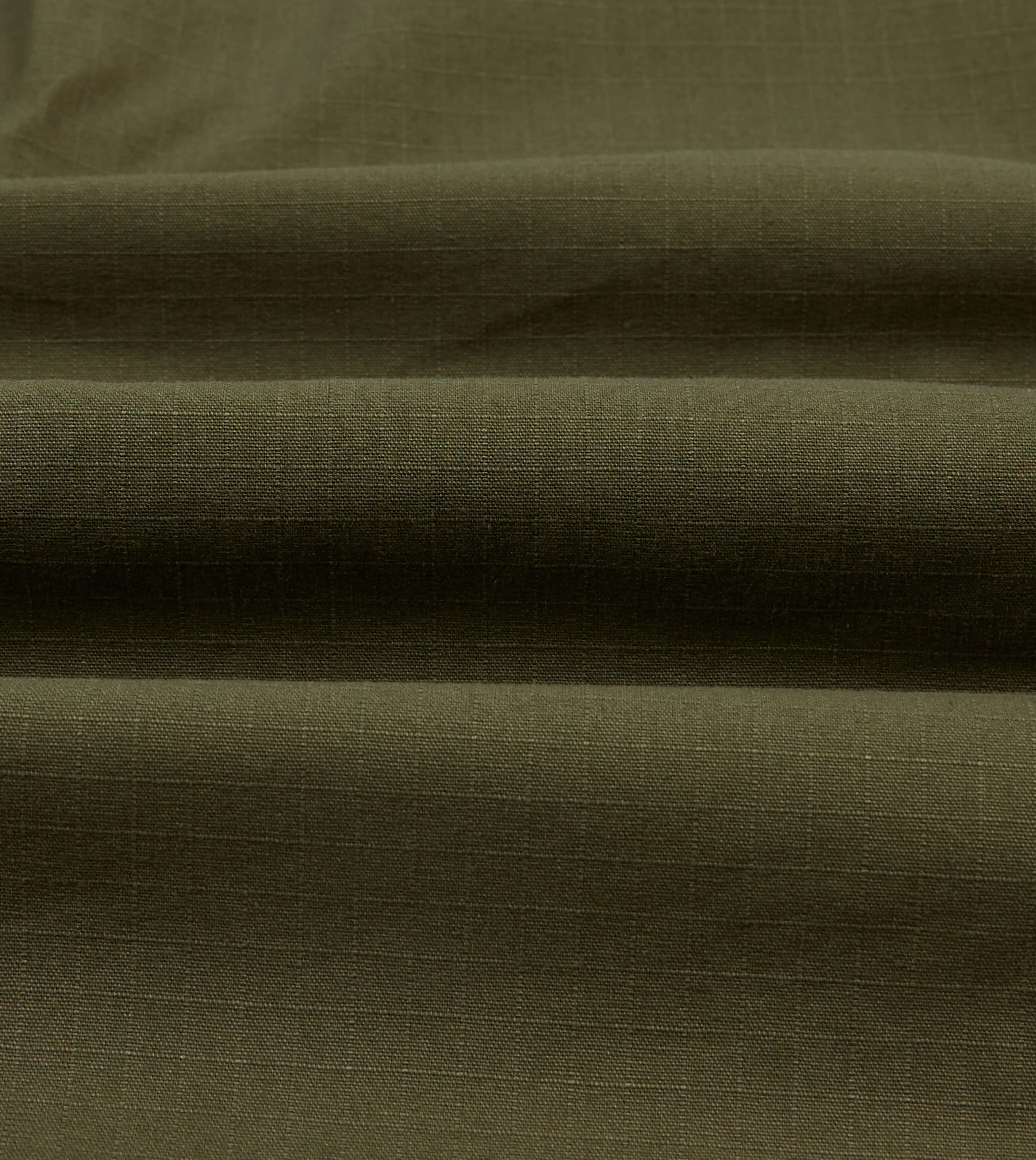 Slim fit clothing Multi Directional Stretch Olive Ripstop Cotton Work Shirt