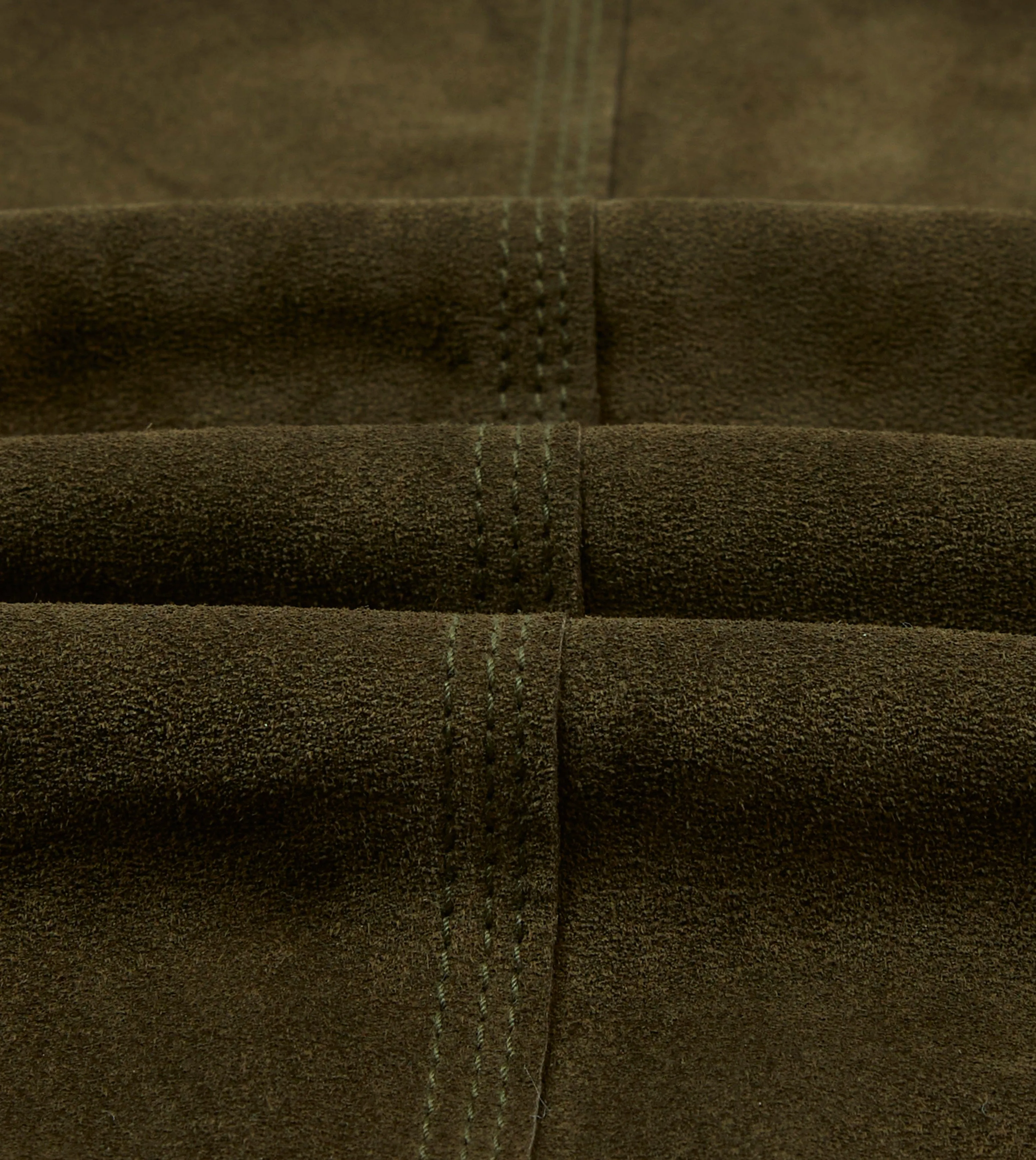 Hypoallergenic Fibers Olive Suede Welder Jacket