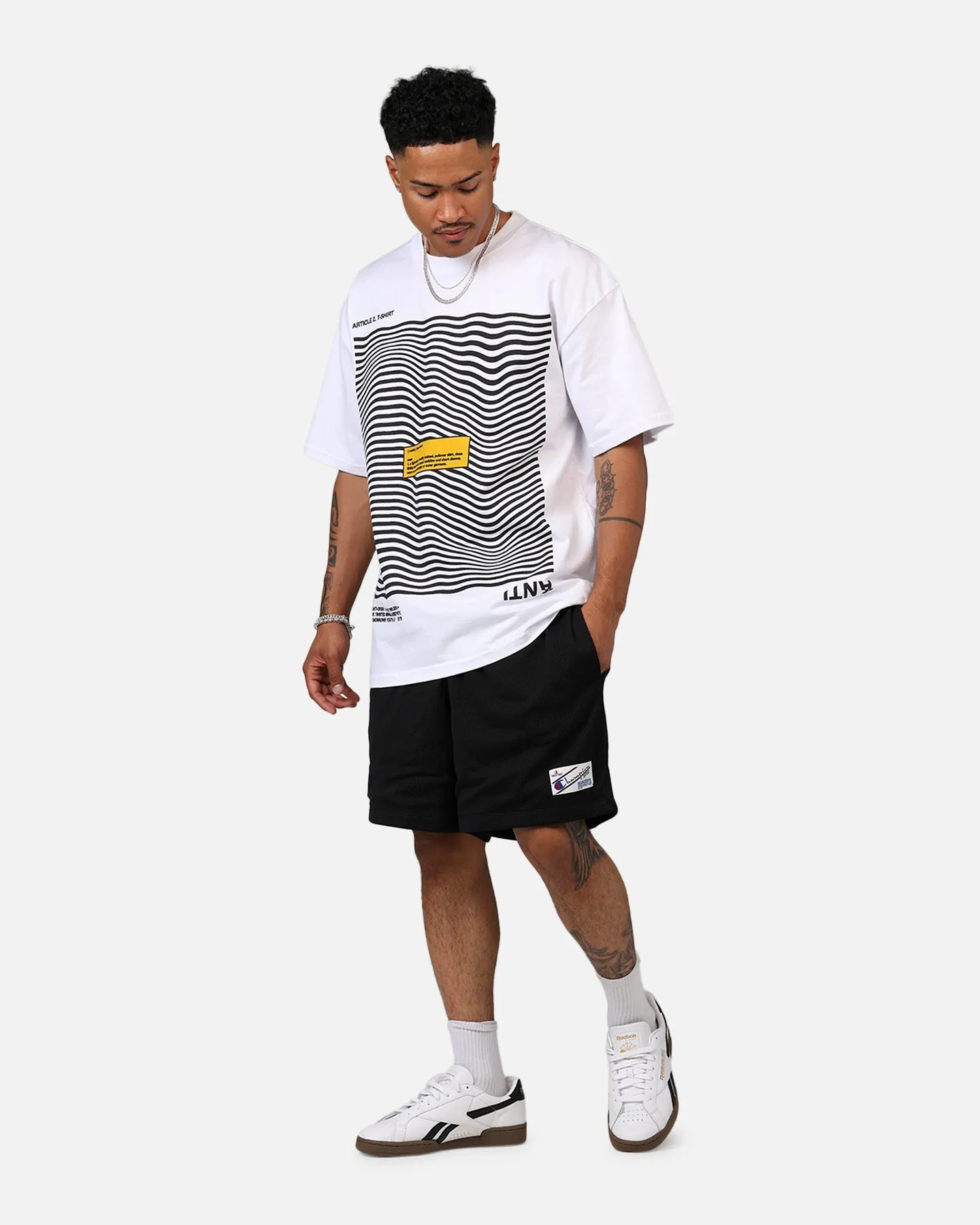 Champion Big Bank Mesh Shorts Black Concert wear