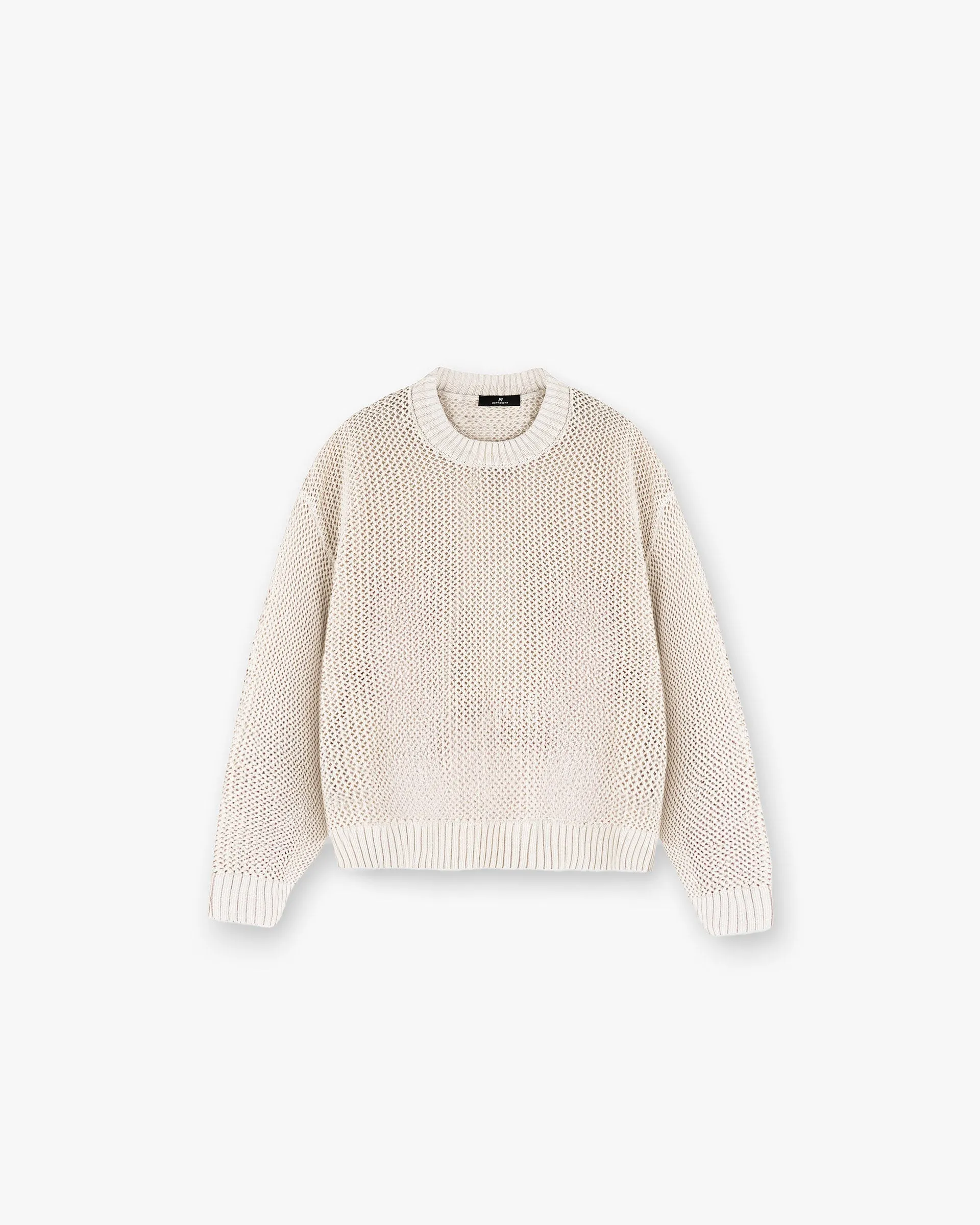 Open Gauge Knit Sweater - Off White Laidback Mood