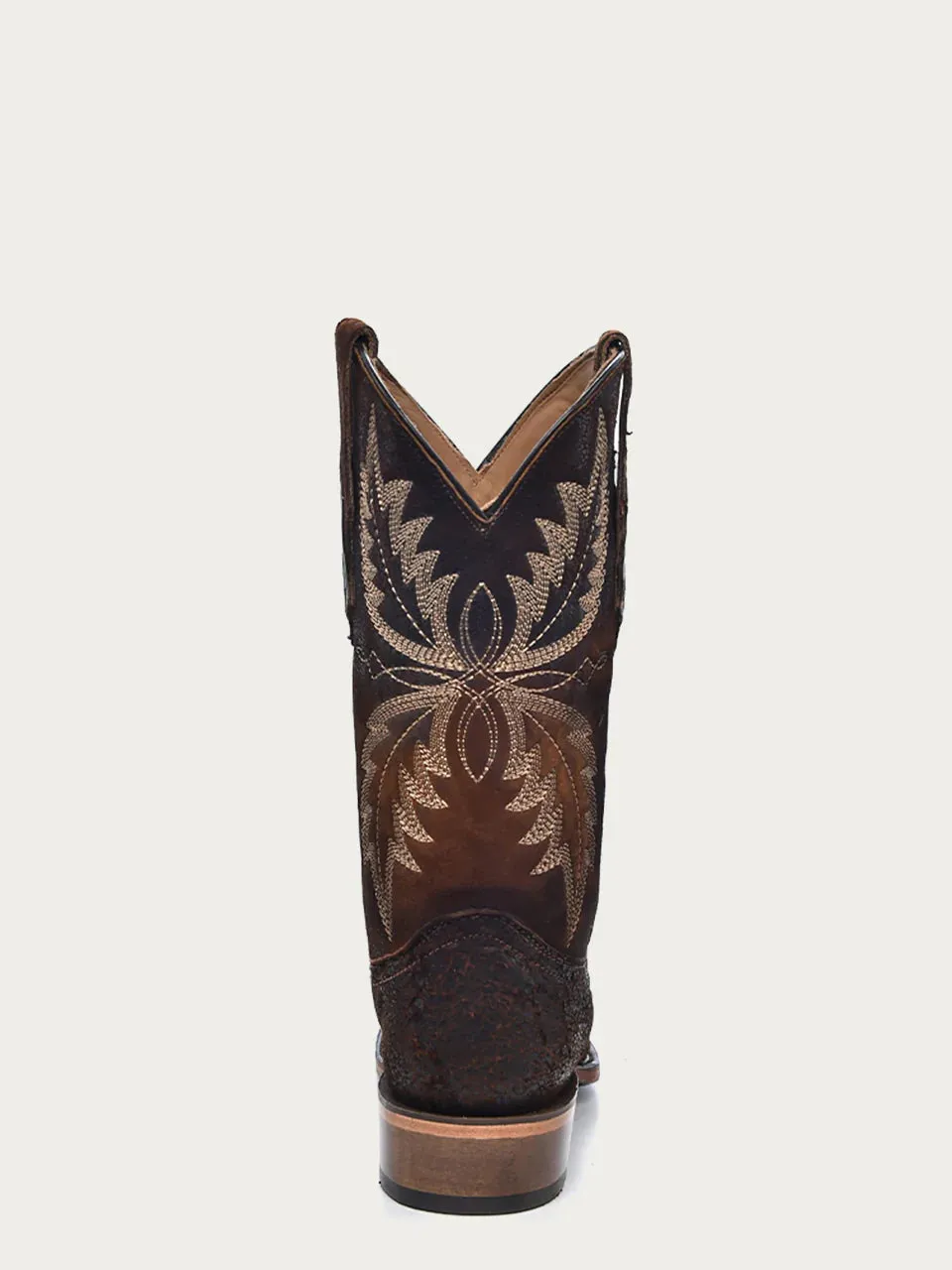 Corral Men's Chocolate Lamb Narrow Square Toe Western Boot Ranch Wear