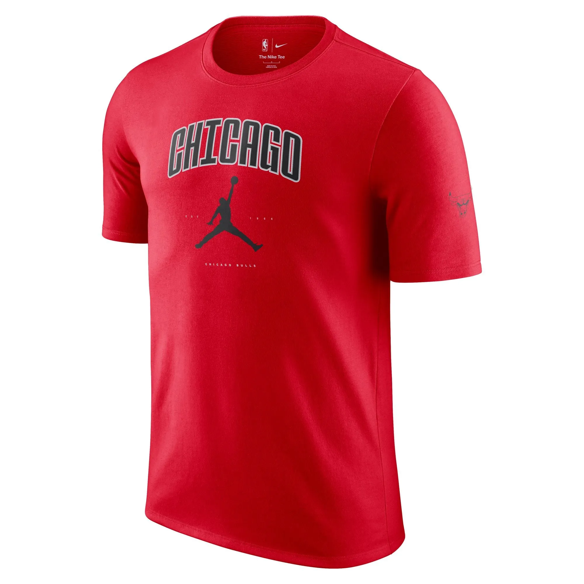 Nike Chicago Bulls Essential Men's Jordan NBA T-Shirt Compact Yarn Durability
