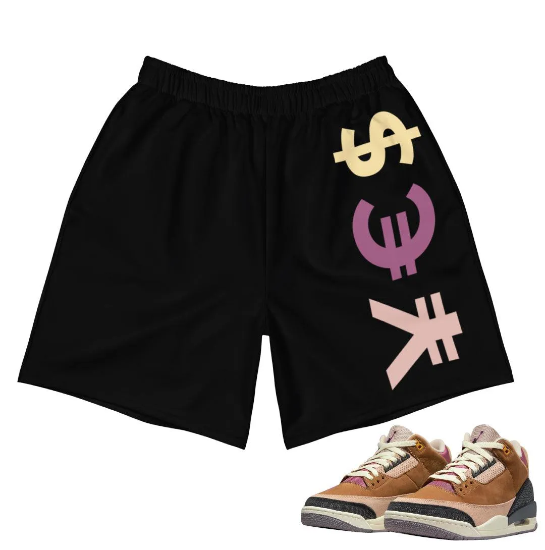 Retro 3 Winterized Archaeo Brown YE$ Shorts Snug Fit