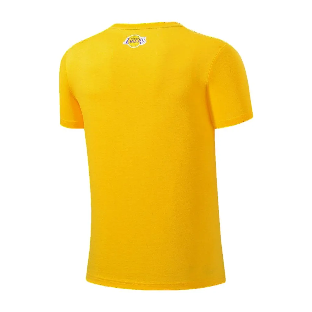 NBA BASICS PRIMARY LOGO T-SHIRT - YELLOW Body Fit
