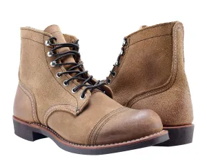 Red Wing Heritage Iron Ranger 6-Inch 8083 Hawthorne Tan Men's Boots 08083 Leather Soft Refined Cut