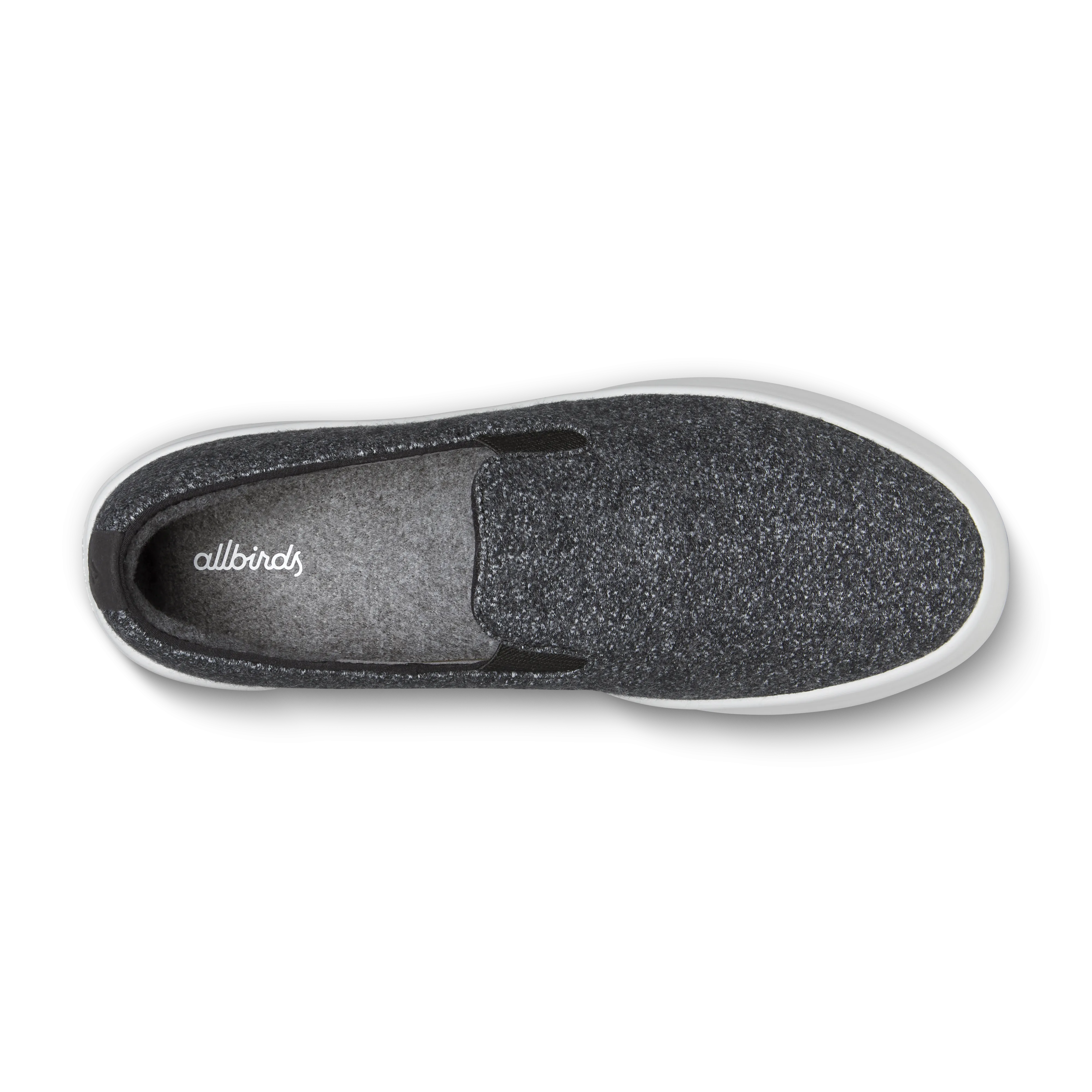 Light Ride Men's Wool Cruiser Slip On - Dark Grey (Light Grey Sole)