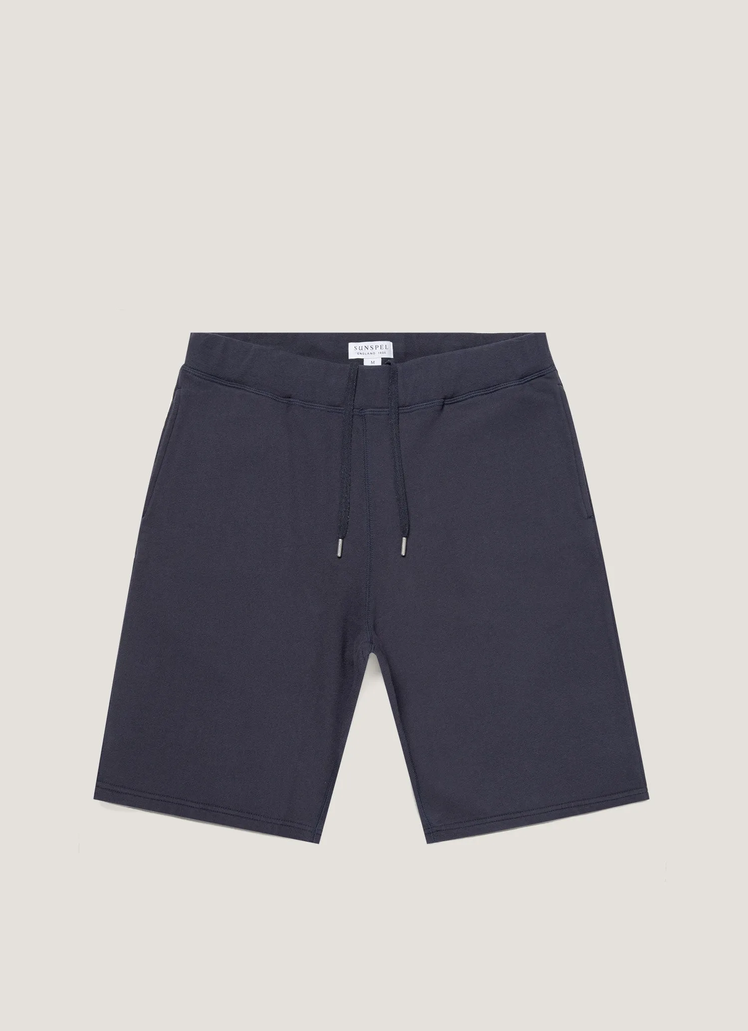 tropical style Men's Loopback Shorts in Navy