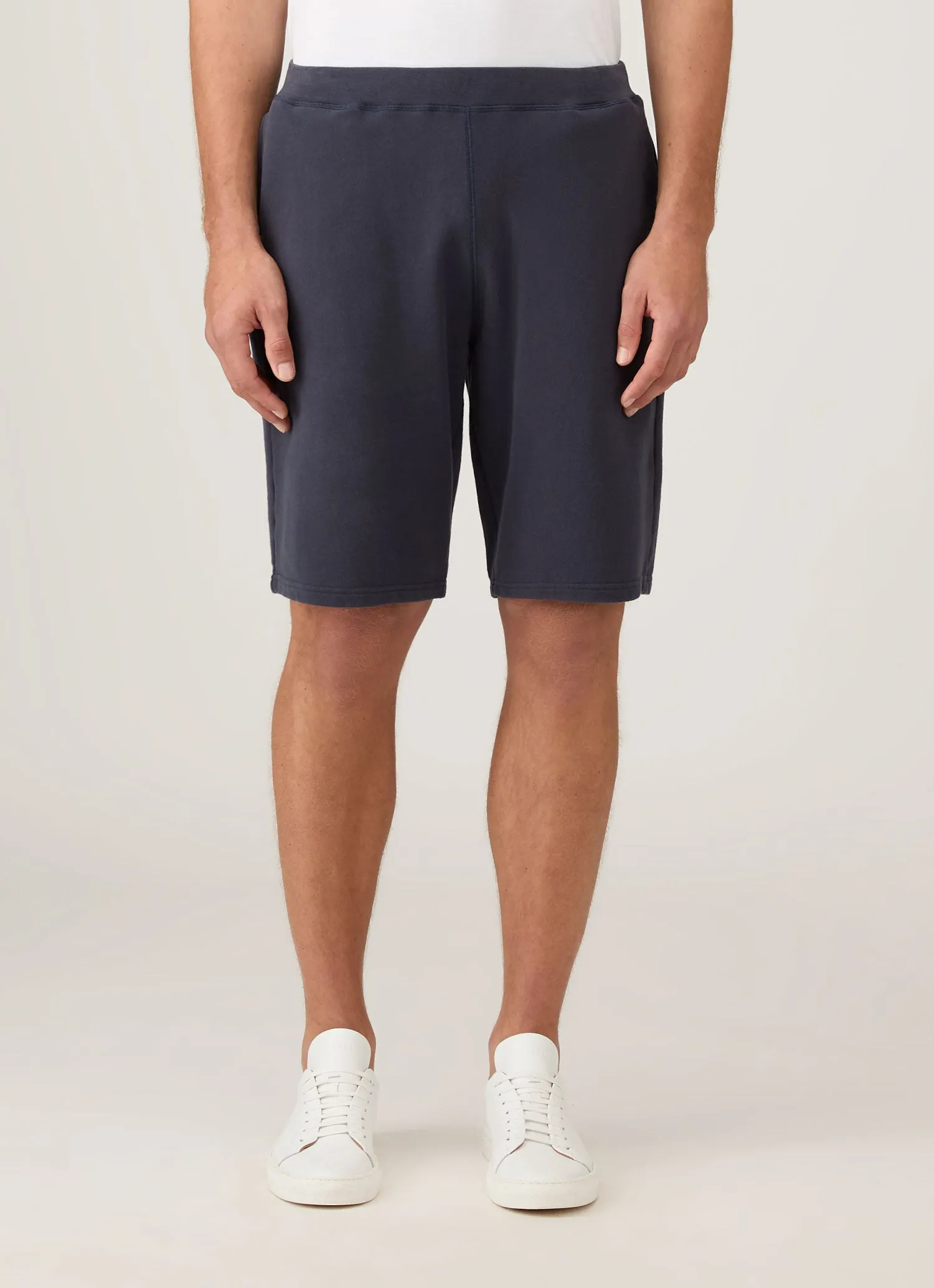 Men's Loopback Shorts in Navy Lounge Fit Relaxed Movement