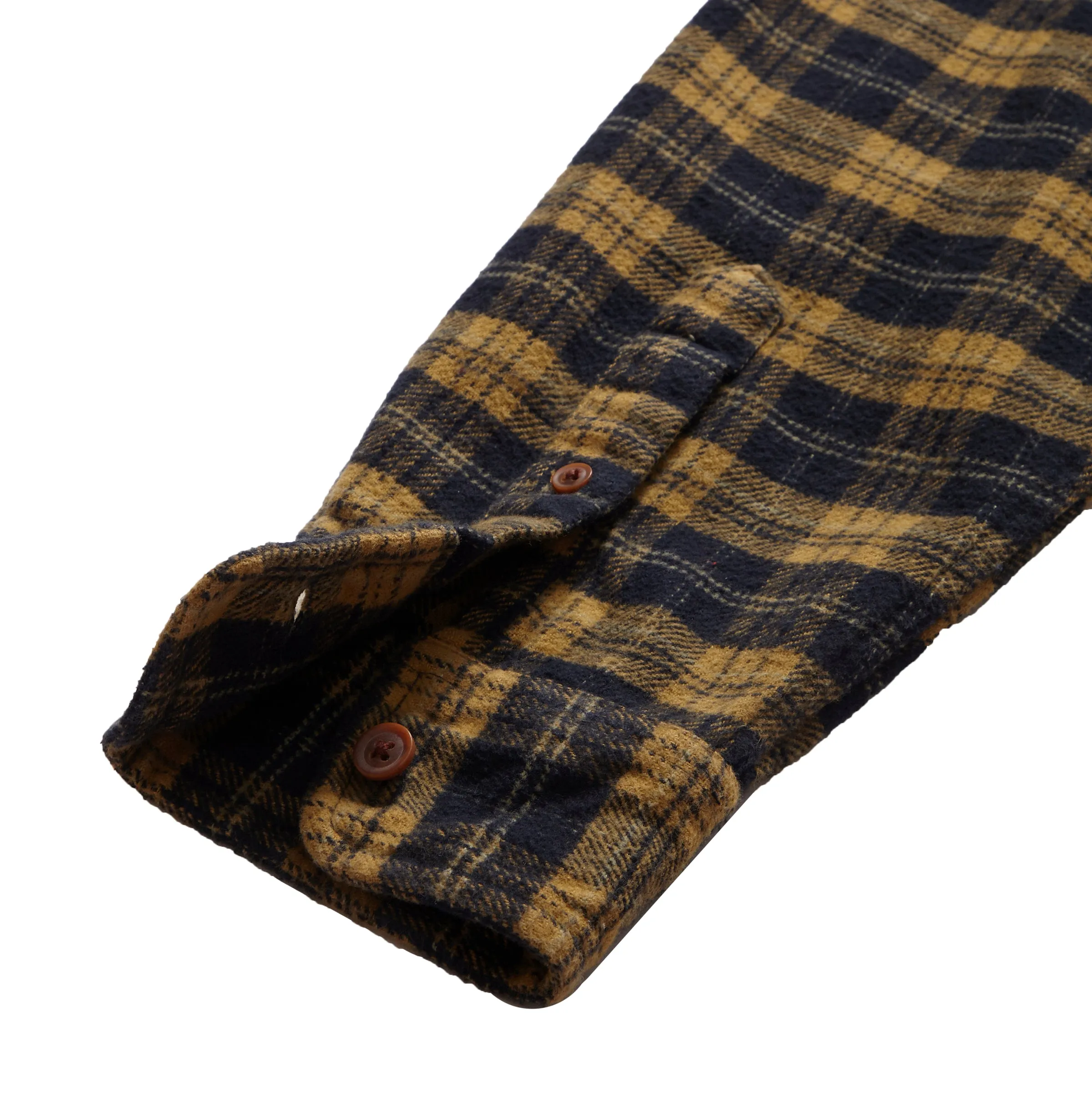 RibbedNeckBanding Fur combination Carson Heritage Flannel - Honey Mustard Plaid