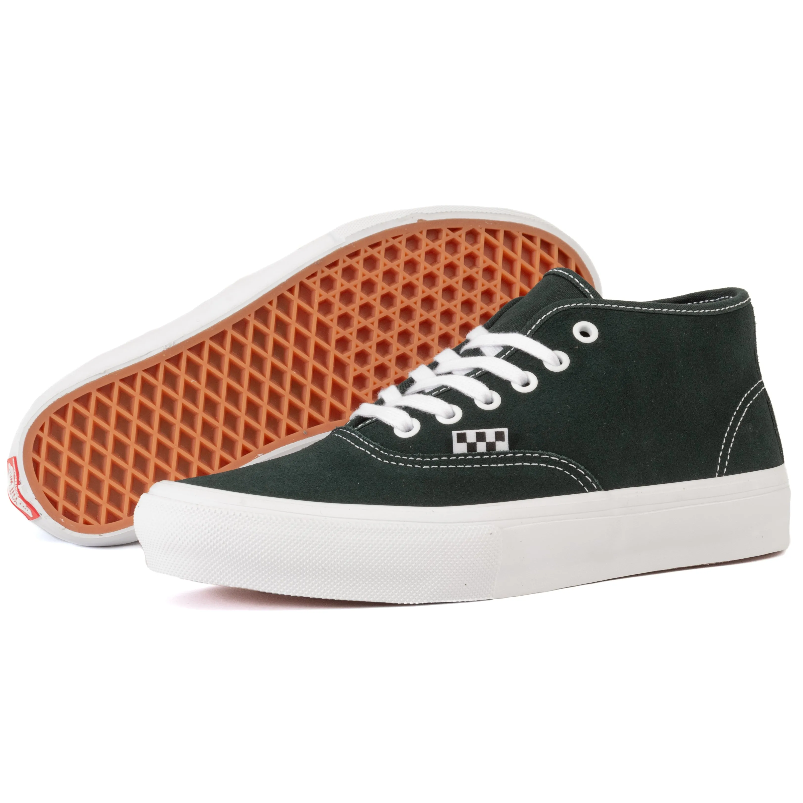 Leather   upper Vans - Skate Authentic Mid (Dark Forest) *SALE