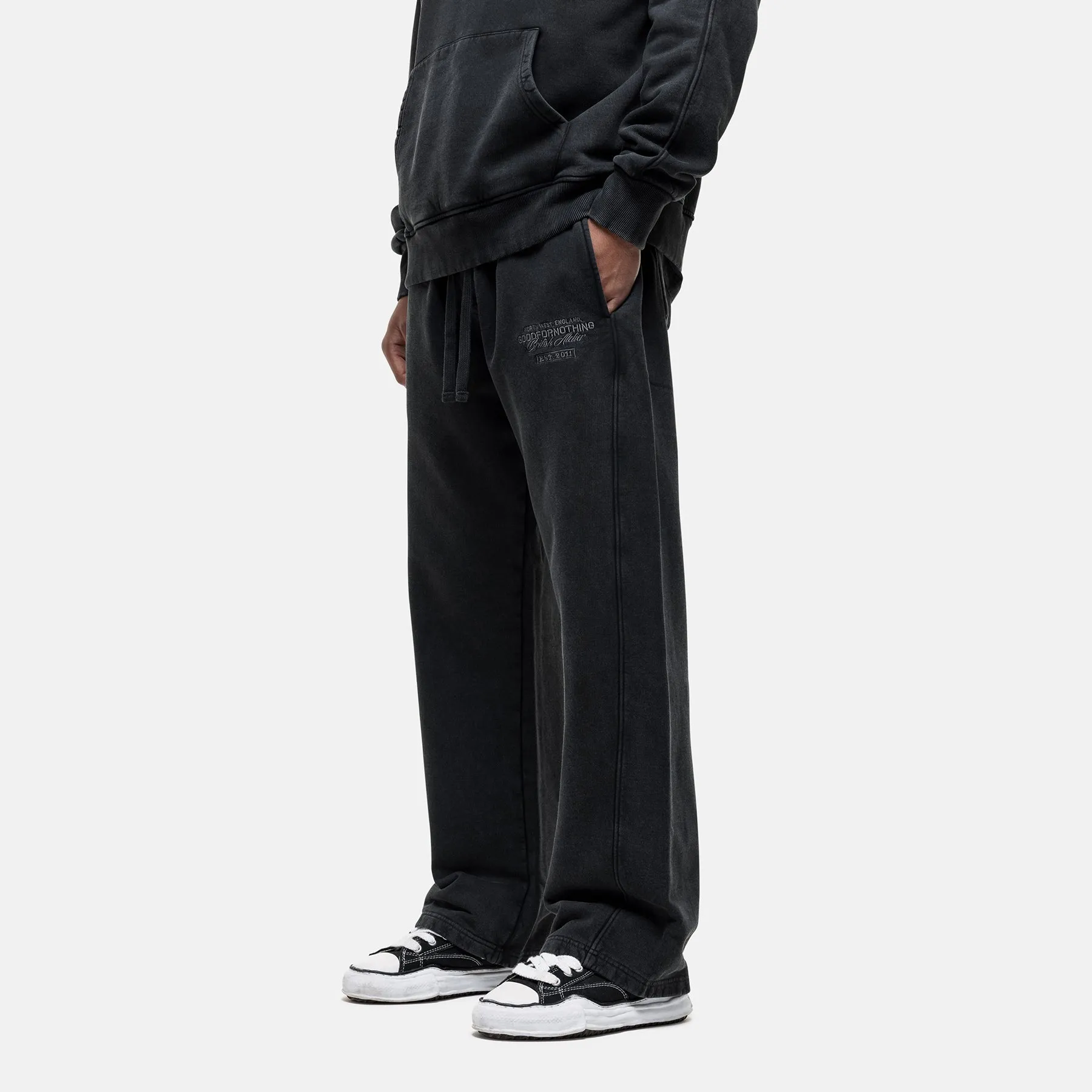 Light Waist Atelier Washed Black Sweatpants