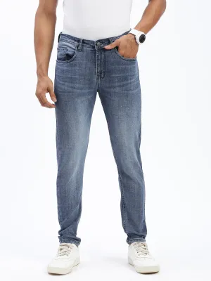 Fray Resistant Hem Weekend Warrior Elegant Men's Blue Tapered Fit Jeans