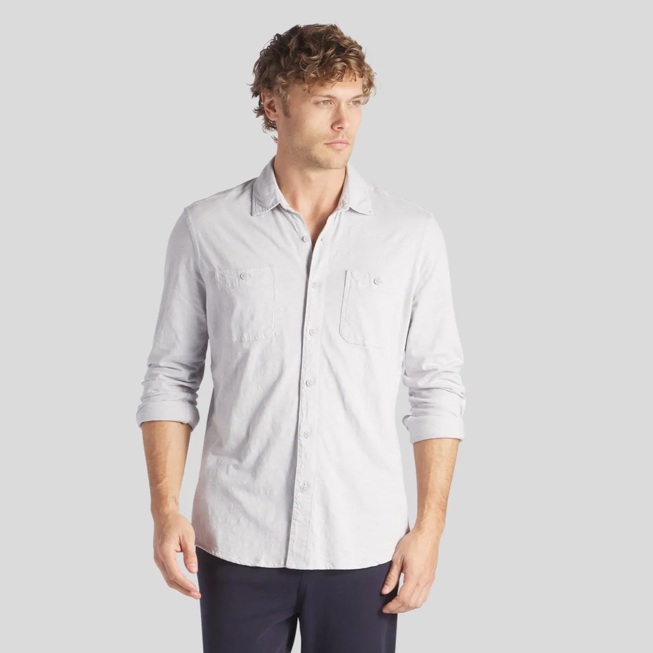 Flex Everyday Knit Shirt - Glacier Gray Soft Layering