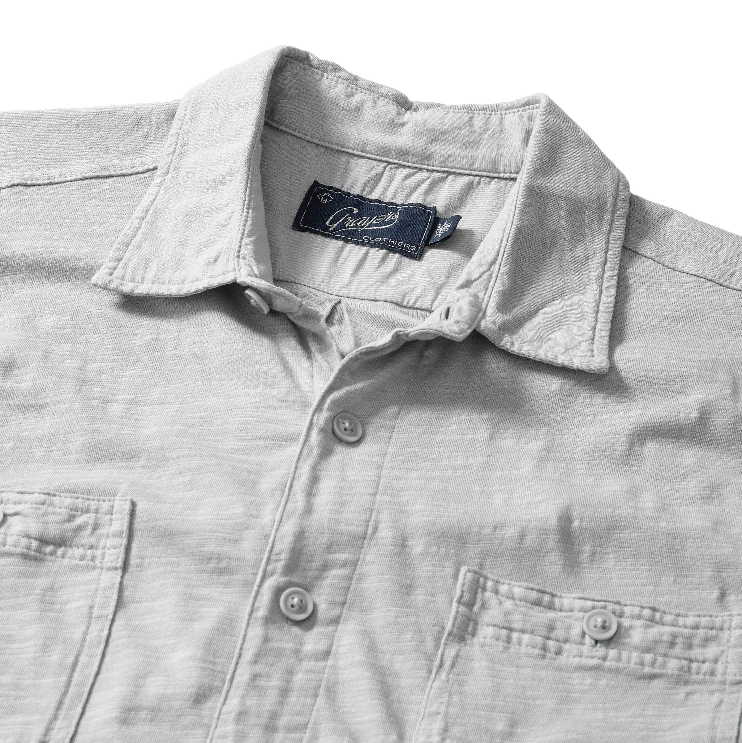 Flex Everyday Knit Shirt - Glacier Gray Breathable Yarn Composition Perfect Fit Wear