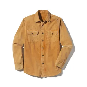 Casual Chic Wear Jeremiah Vintage Garment Dyed Cord Shirt - Biscuit