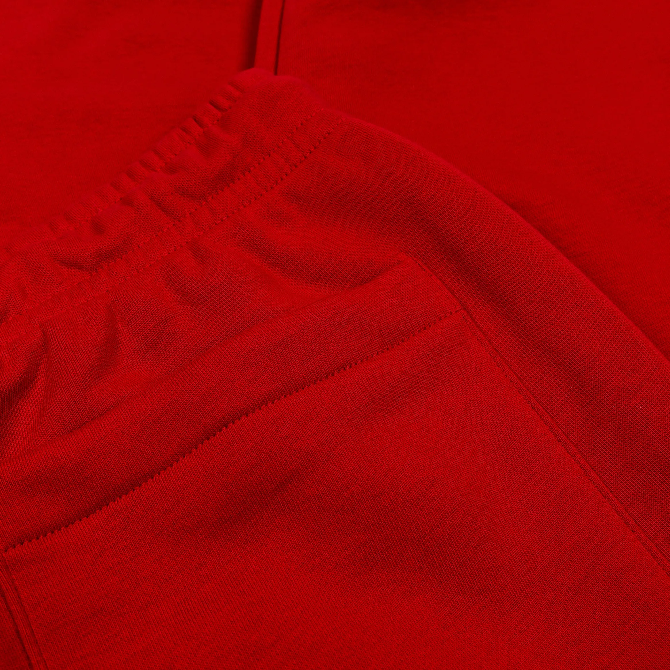 Brooklyn Fleece Joggers Mens Pants (Red/White) Sustainable Material Blend