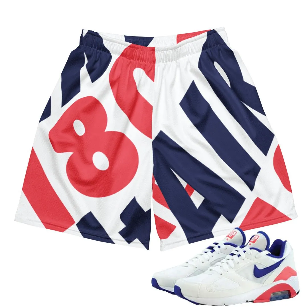 AntiOdorTreatment Ultramarine Air Max 180 Scripture Mesh Shorts