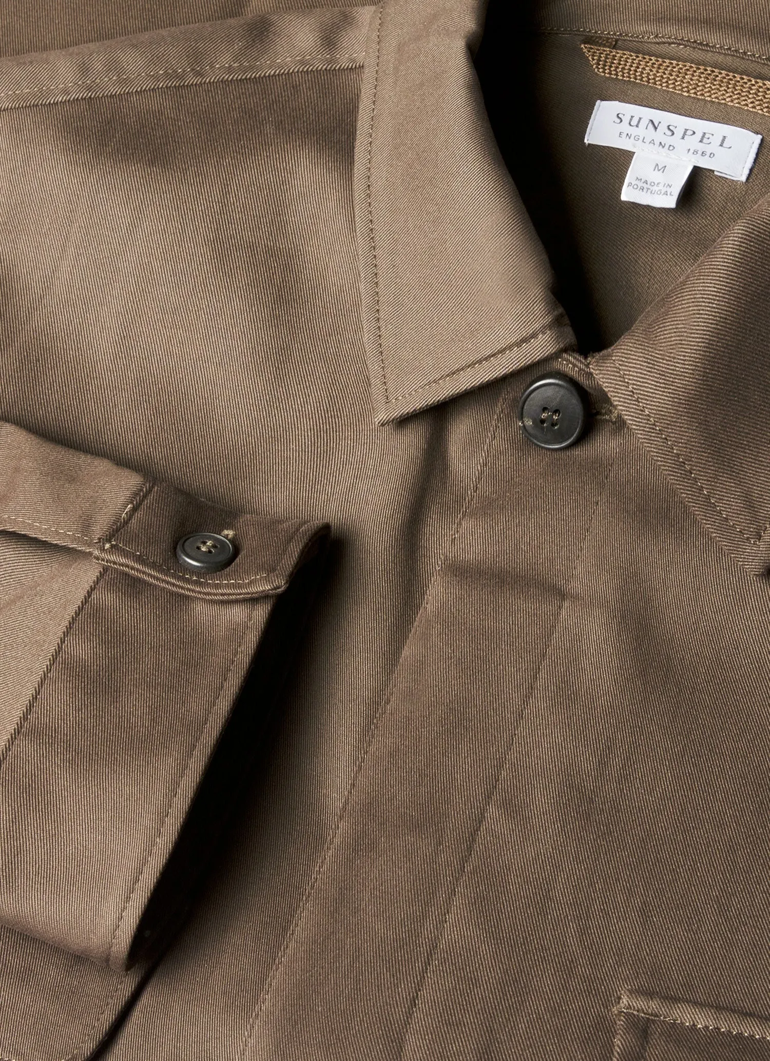 Comfortable Shape Urban Streetwear Men's Cotton Cashmere Overshirt in Dark Stone