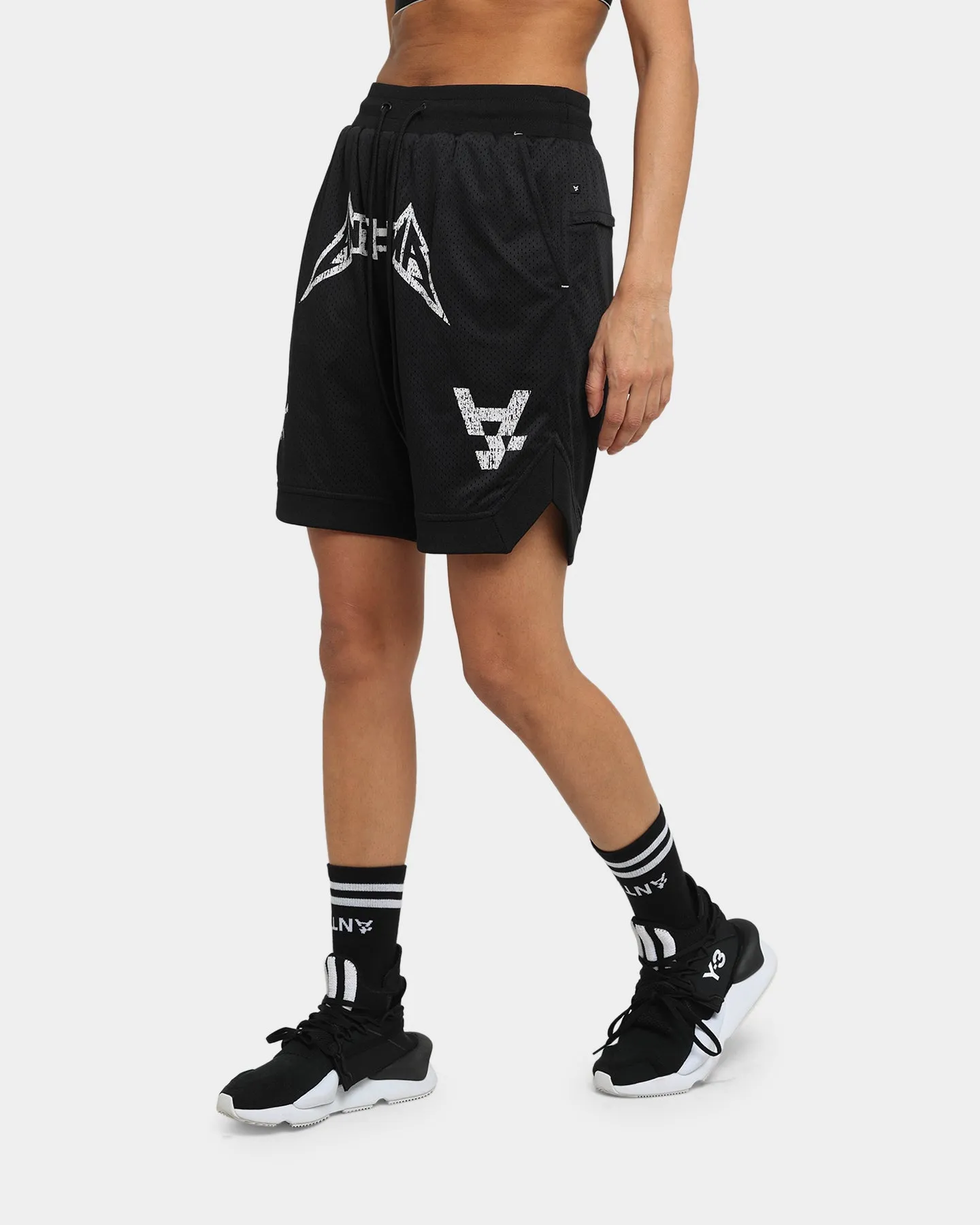 Workout Ready Design The Anti Order Heavy Metal Basketball Shorts Black/White