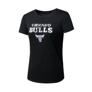 Mesh Paneling NBA Prismatic Regular Fit Crew Neck T-shirt - Chicago Bulls