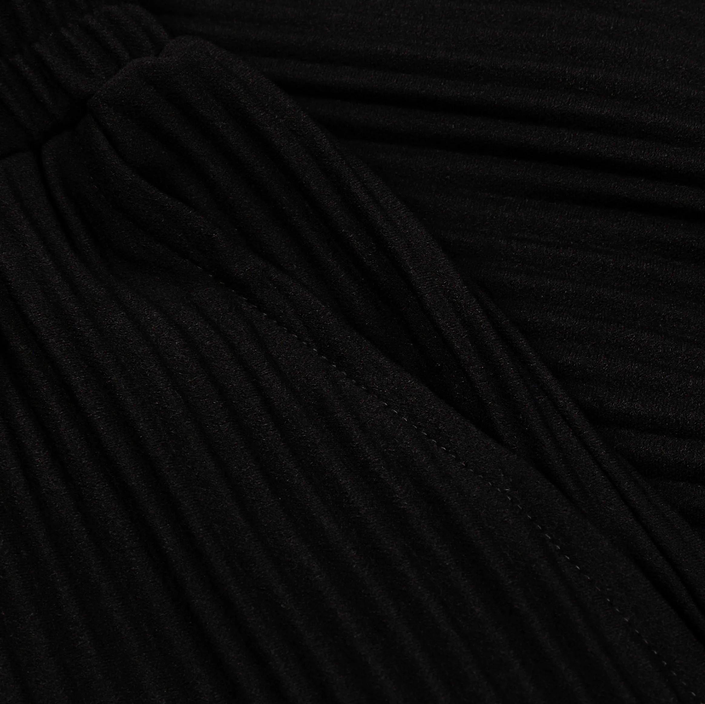 Pleated Knit Mens Pants (Black) Flexible Material Fit Freedom
