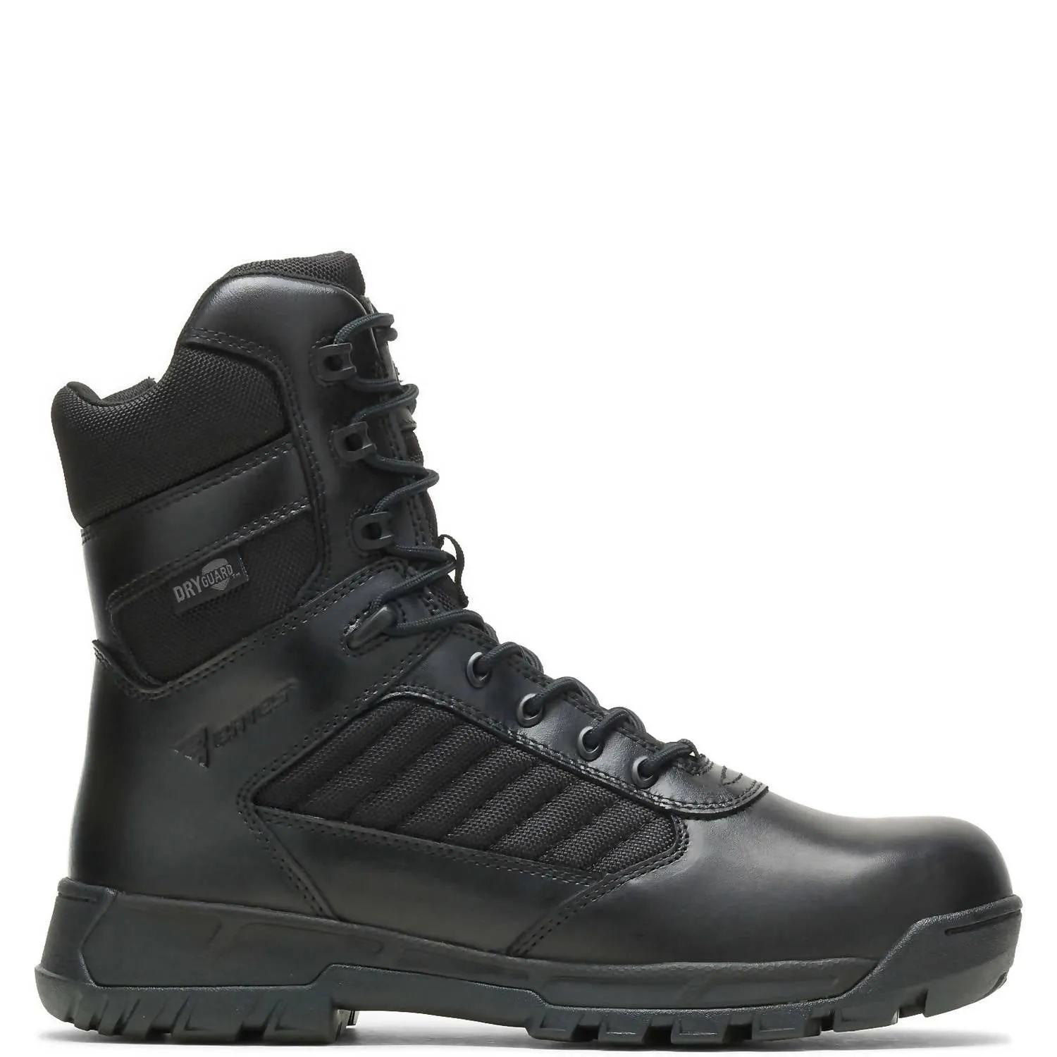 Matte Edge Coastal Shade Men's Tactical Sport 2 Tall Side Zip Dryguard Boot - Wide Width In Black
