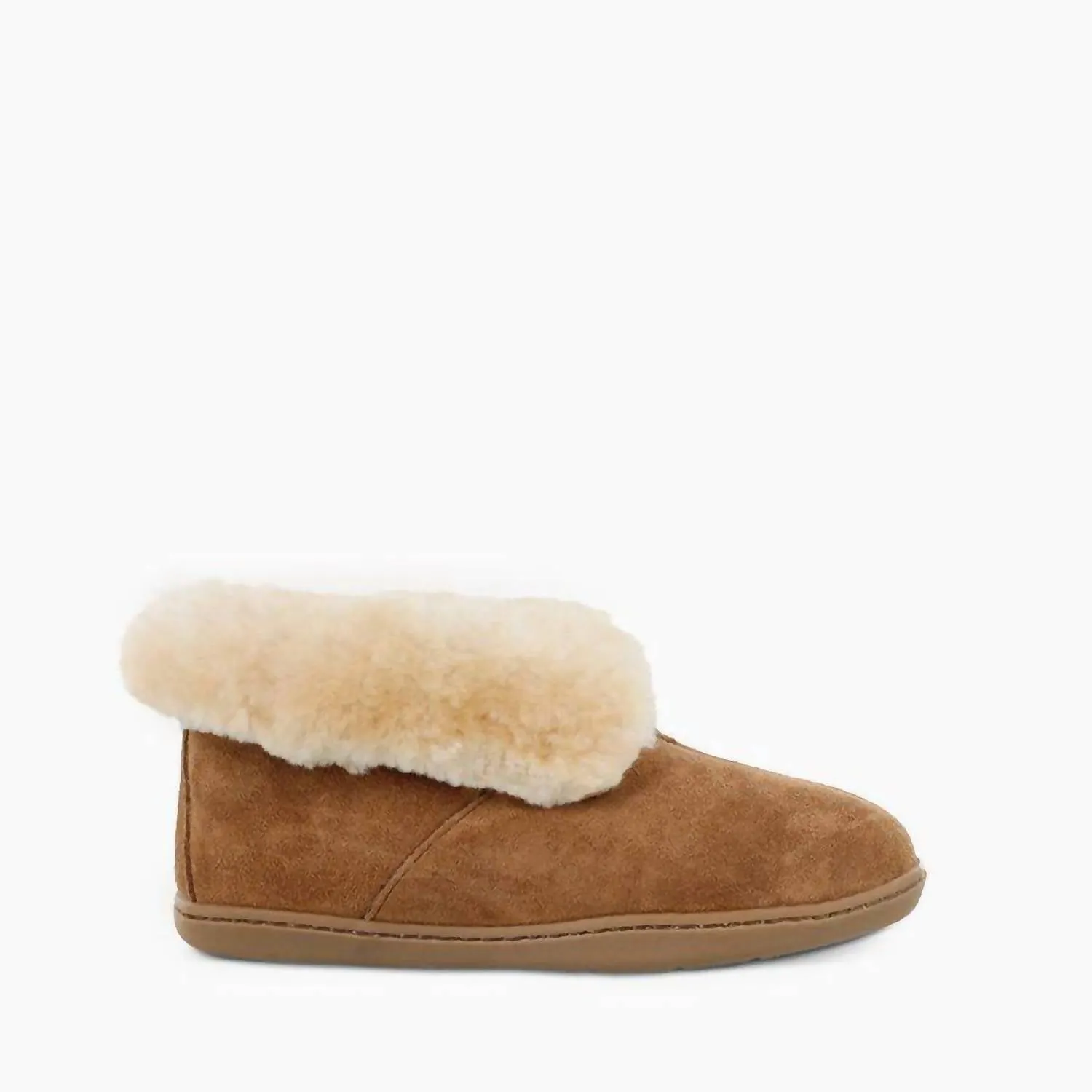 Men's Sheepskin Moccasin Ankle Boot In Tan Gala Ready
