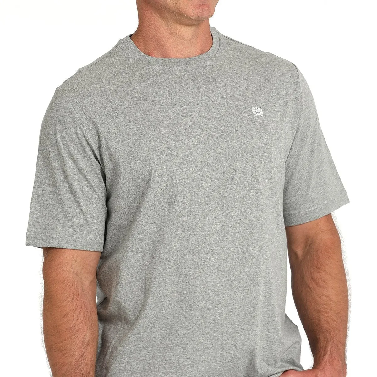 Solid color purity Outdoor Leisure Cinch Men's Solid Logo Tee in Grey