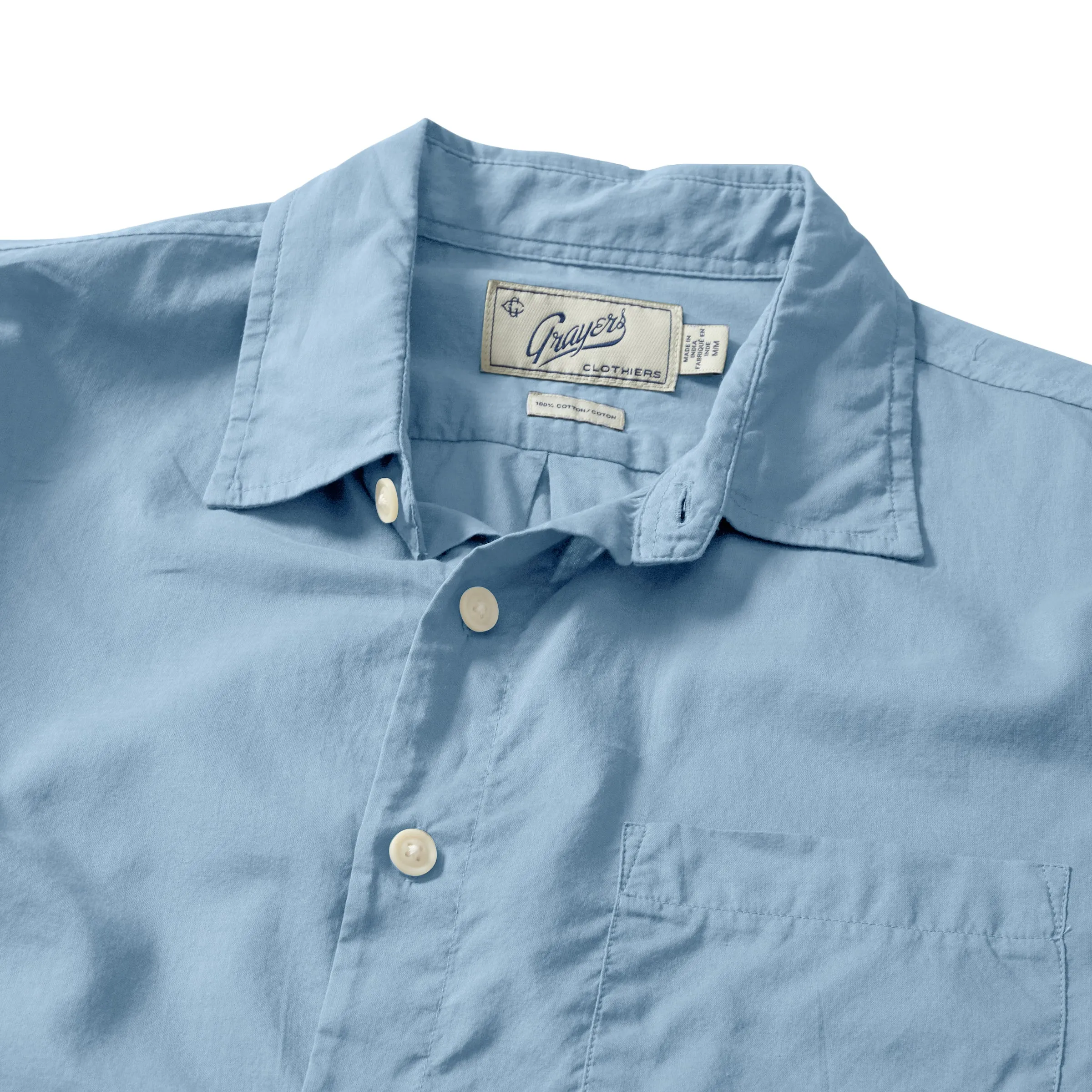 Portofino Featherweight Poplin Shirt - Blue Heaven Soft & Smooth Comfortable apparel