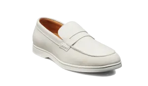 Santiago - White Suede White Sole Street Pulse True Pace