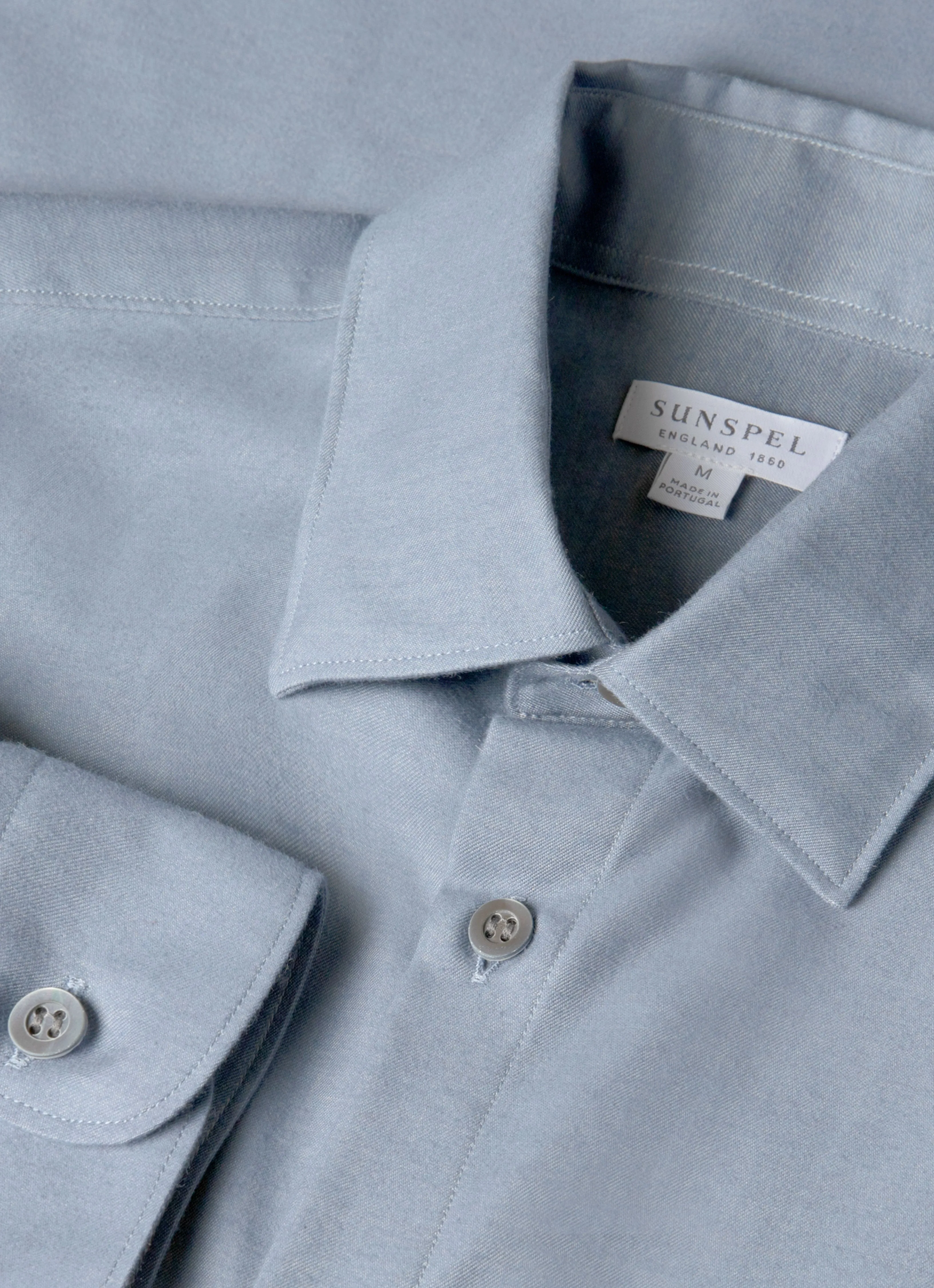 Men's Cotton Cashmere Shirt in Dark Blue Soft and Stretchy Chilly Day Essentials