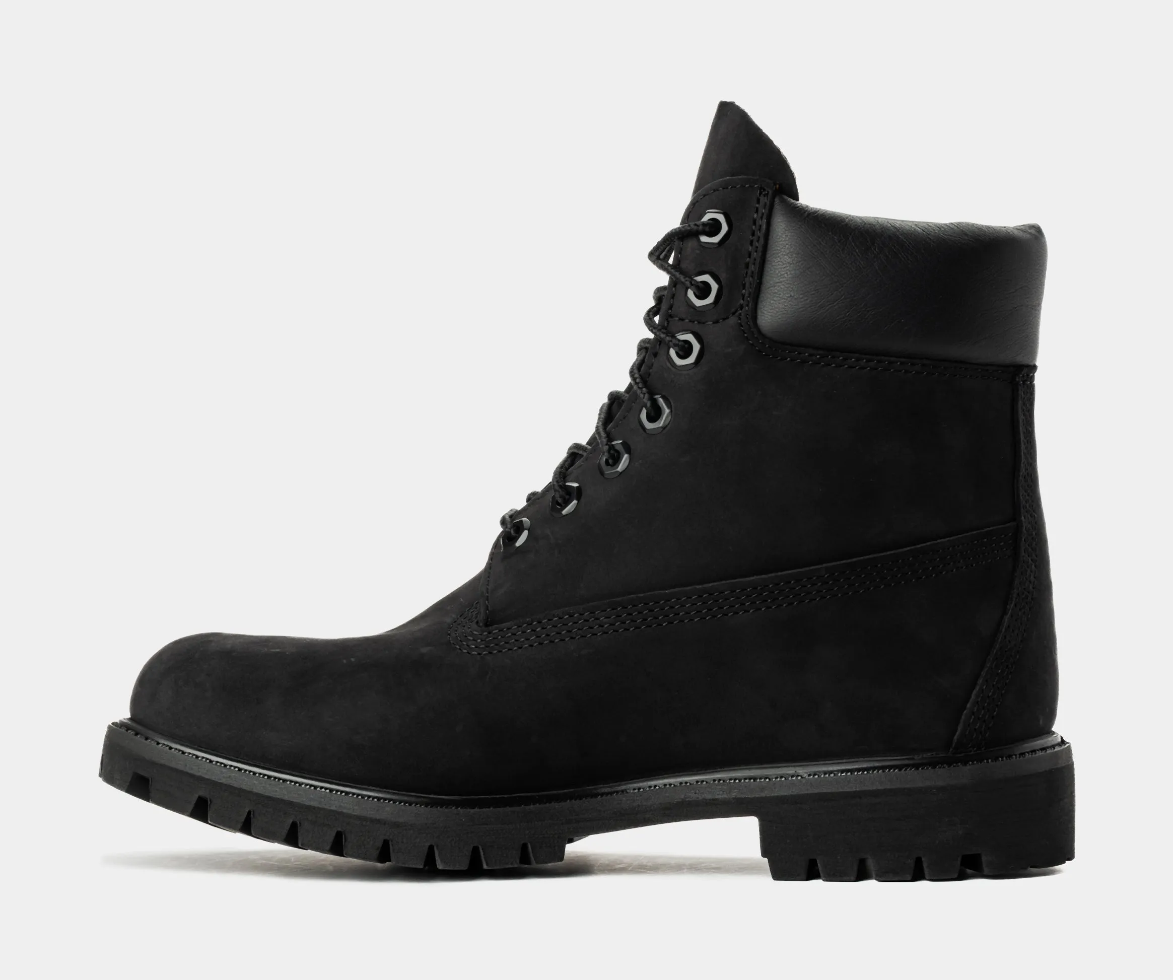 Cushioned Step Cold Weather Commuter High   Quality Leather Premium 6 Inch Waterproof Mens Boots (Black)