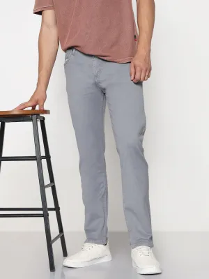 Versatile Design Wear Anytime Men's Grey Slim Fit Jeans