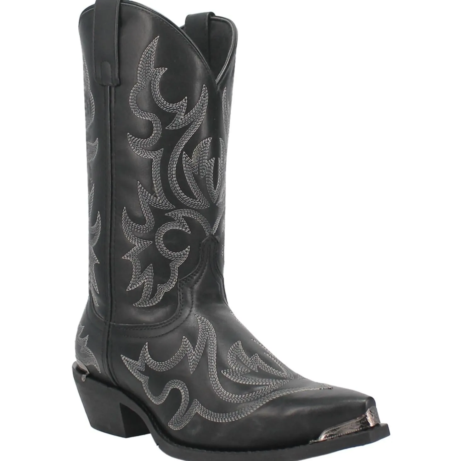 Eco Friendly Laredo Men's Jameson Snip Toe Western Boot in Black