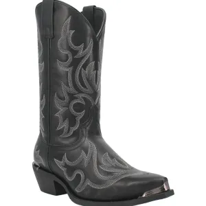Eco Friendly Laredo Men's Jameson Snip Toe Western Boot in Black