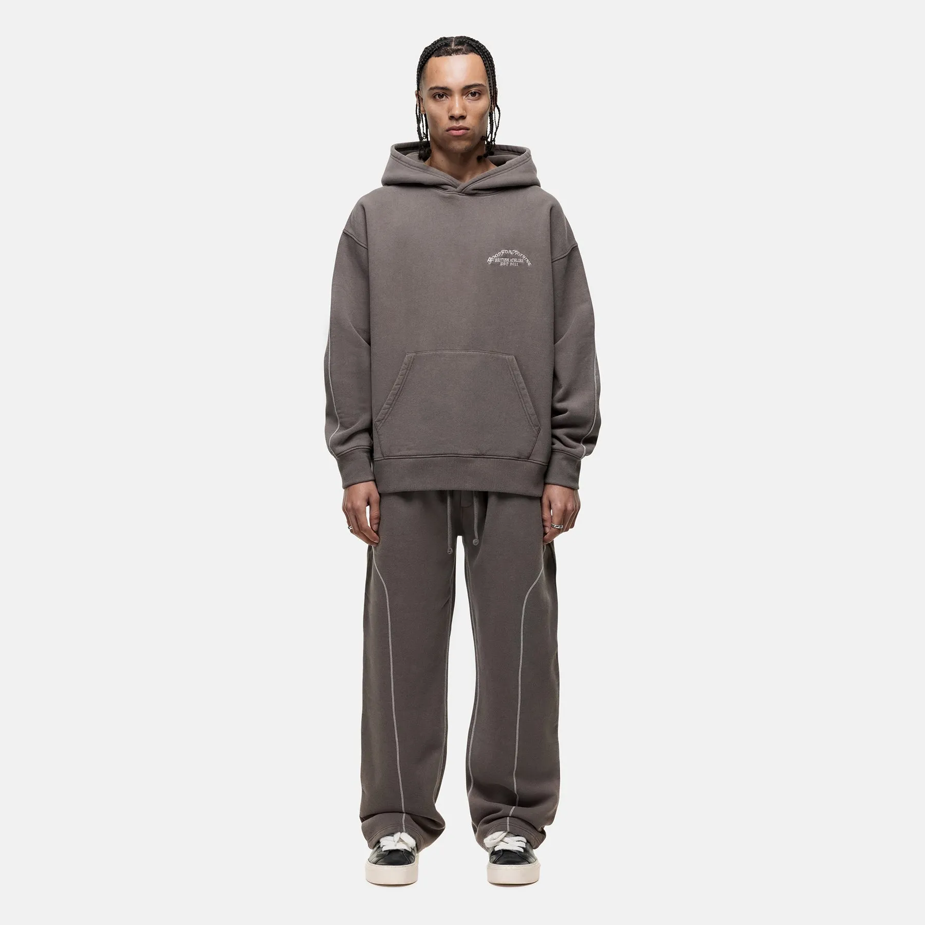 Comfy Wearable Overlock Washed Taupe Jogger