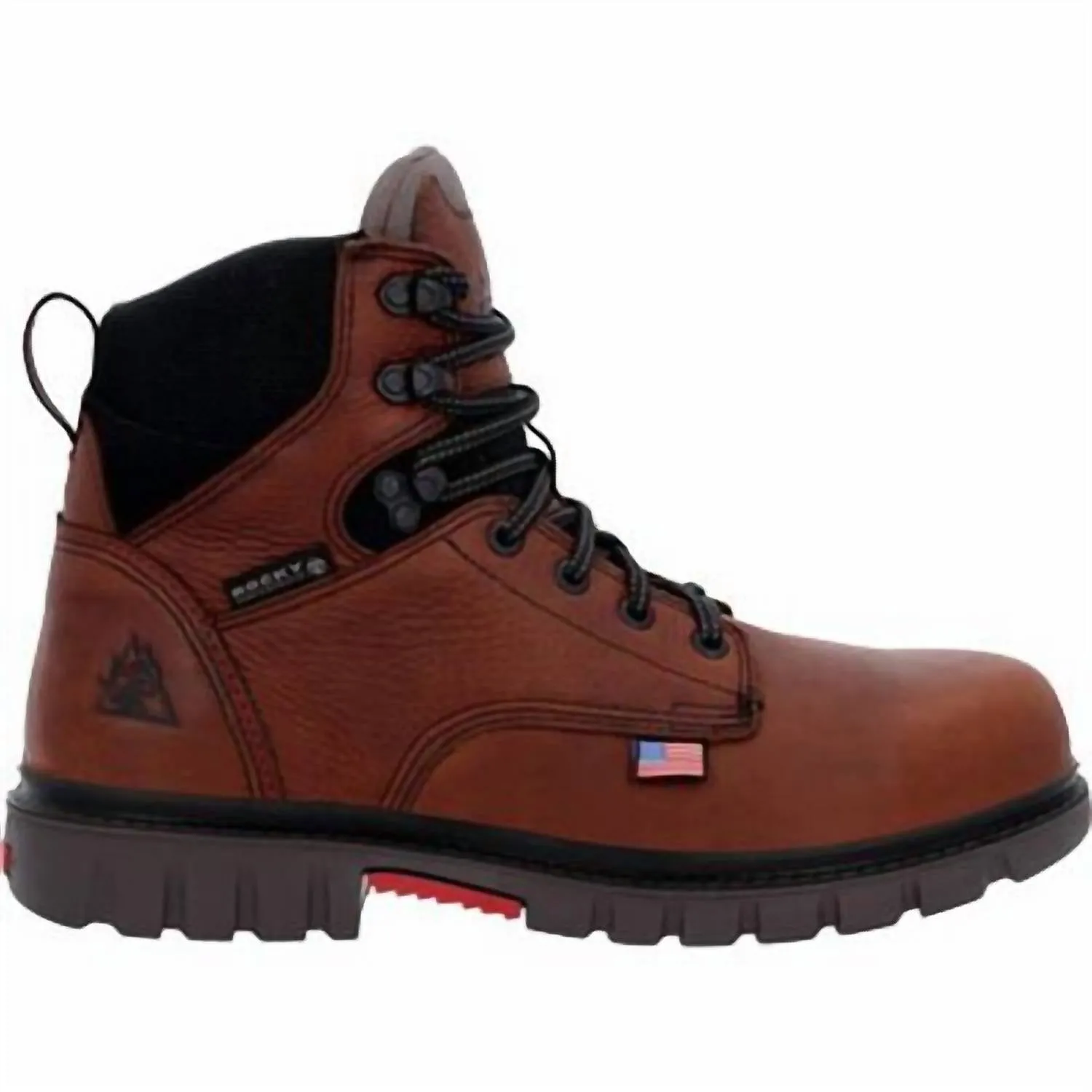 Pop Shade Sun Proof Men's Worksmart 6" Waterproof Composite Toe Work Boot - Wide Width In Brown