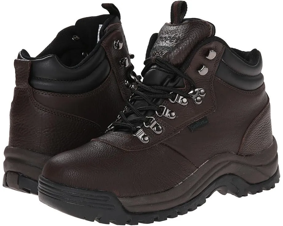 Propet Cliff Walker M3188BRO Men Brown Leather Waterproof Hiking Boots ZPO3289 Work Appearance Day To Night