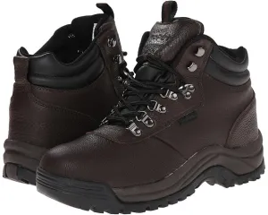 Propet Cliff Walker M3188BRO Men Brown Leather Waterproof Hiking Boots ZPO3289 Work Appearance Day To Night