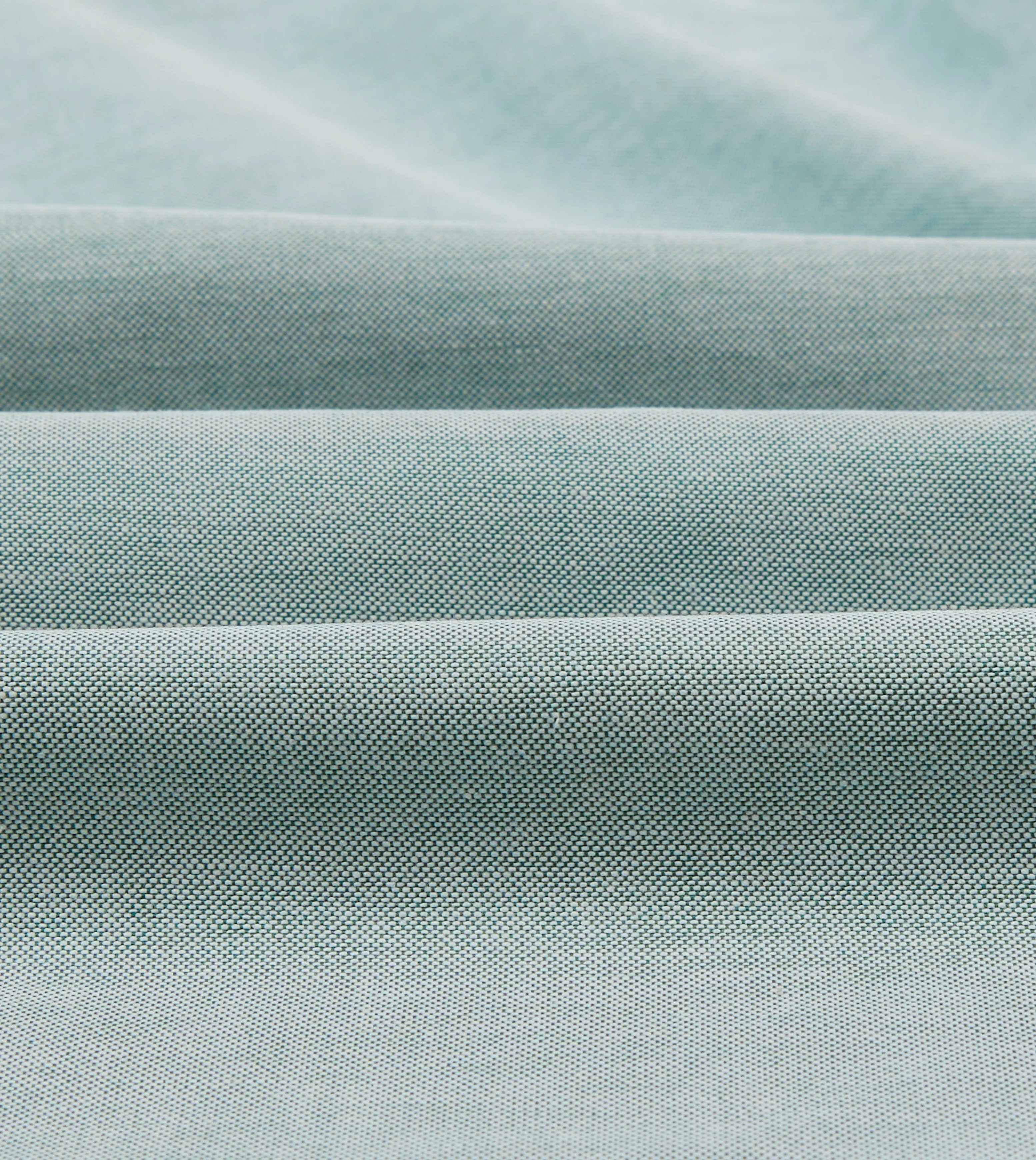 Green Cotton Oxford Cloth Button-Down Shirt Vegan