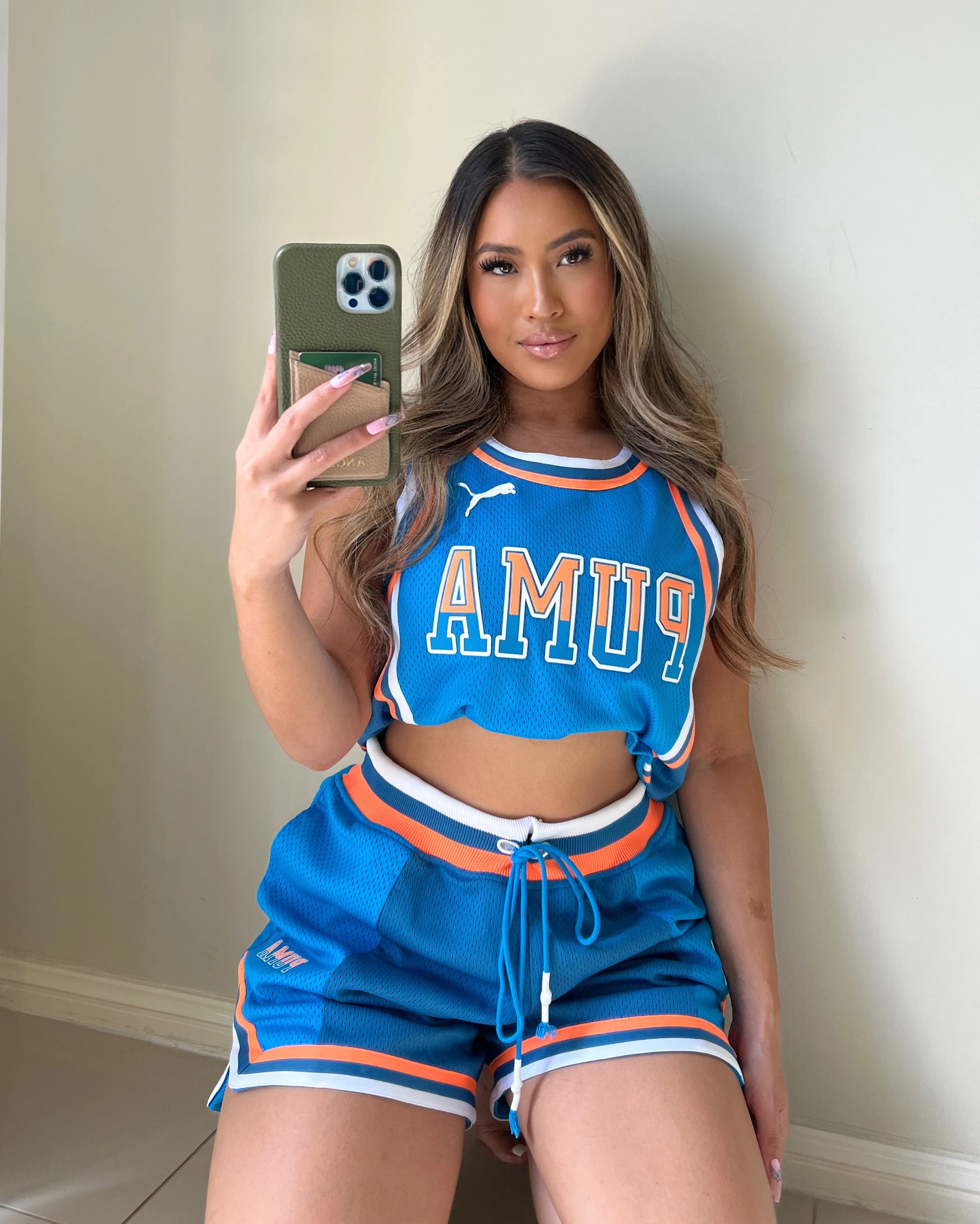 Puma Women's Swish Maker Shorts Ocean Drive Double Layered Reinforcement