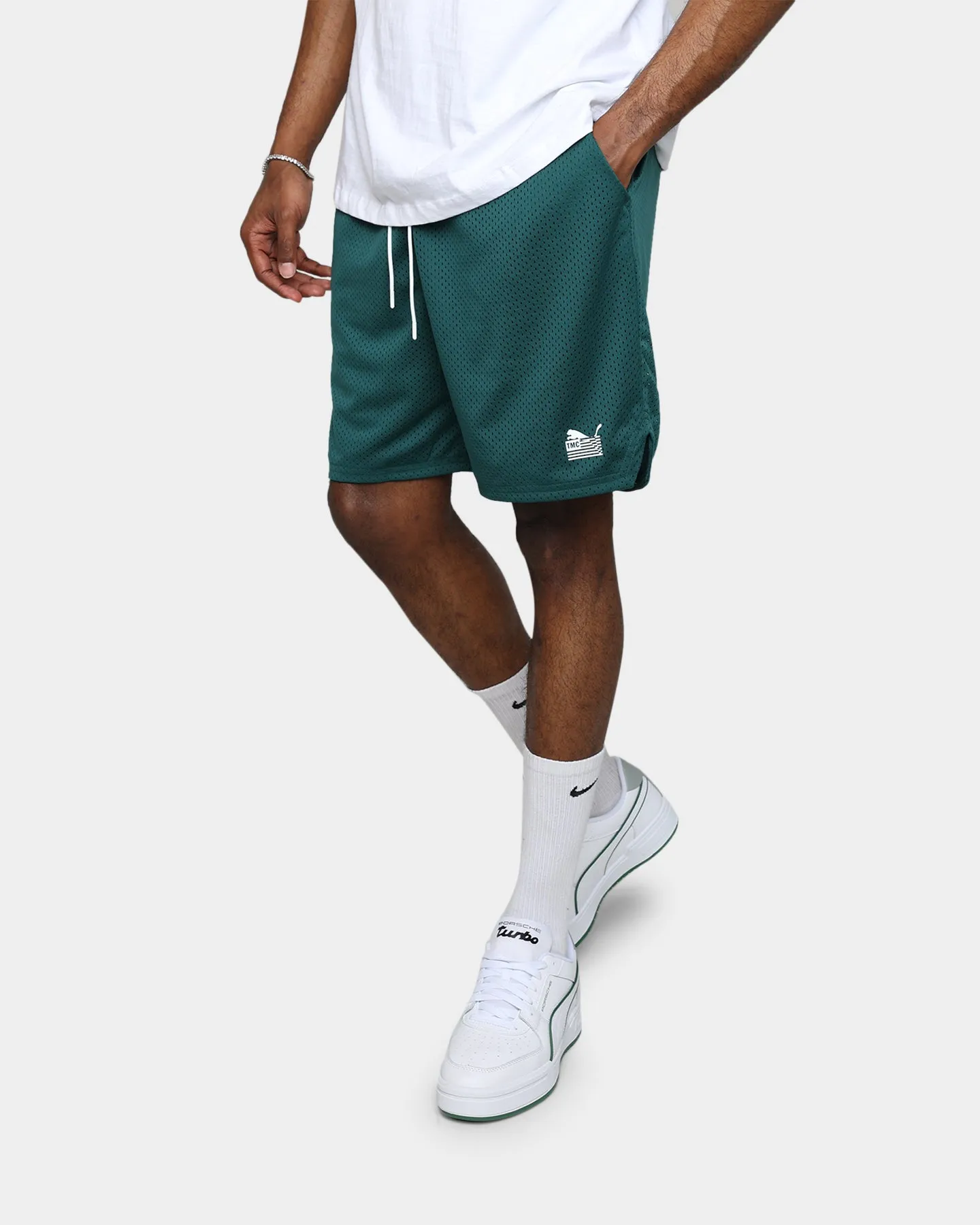 Puma X TMC Every Day Hussle Mesh Shorts June Bug Travel Light
