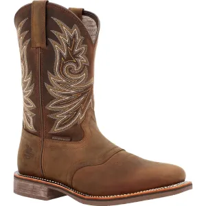 Men's Carbo-Tec Elite Waterproof Western Boot - Wide Width In Brown Top Fit