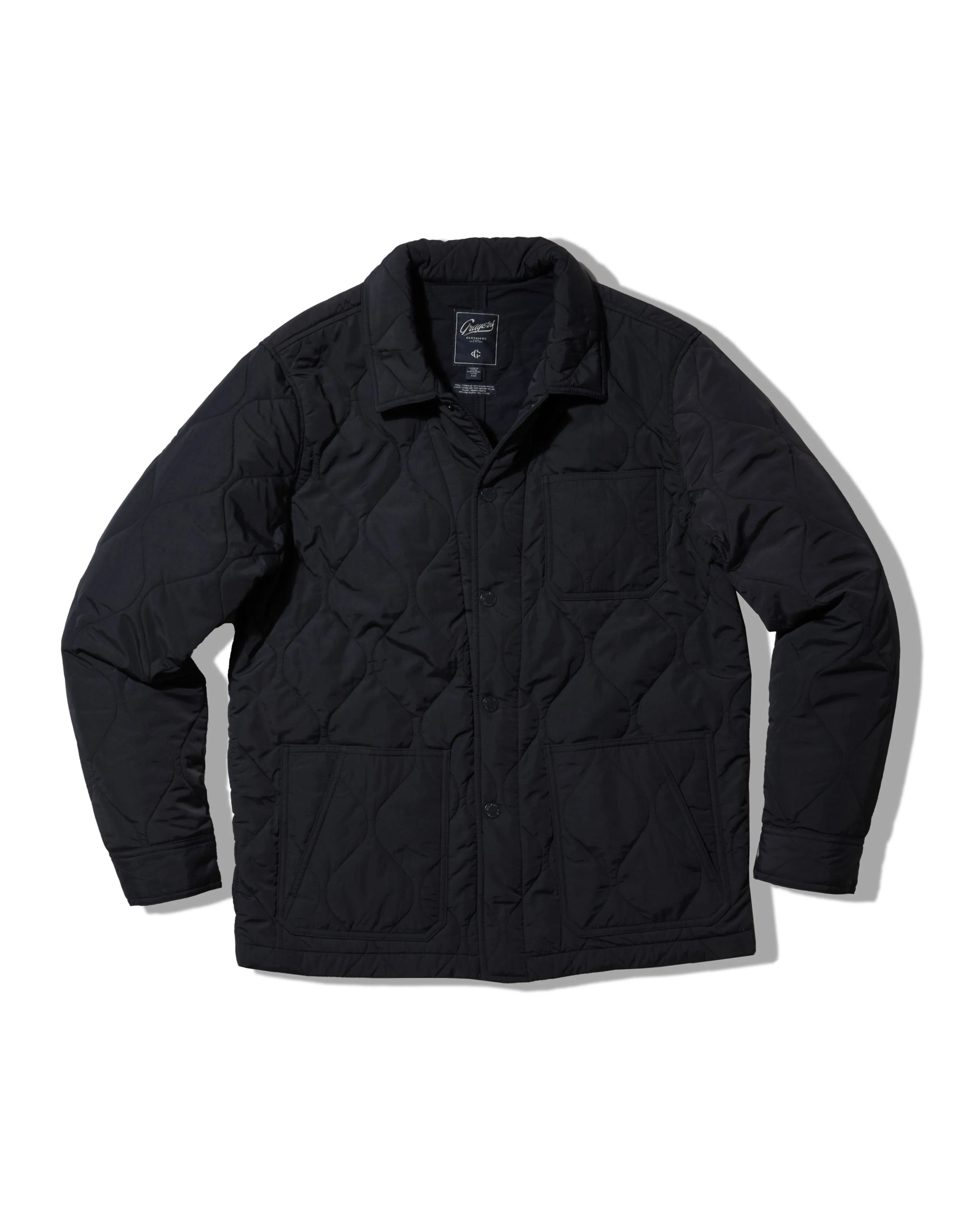 Water Repellent Finish WaterRepellentFabric Putnam Quilted Chore Jacket - Navy