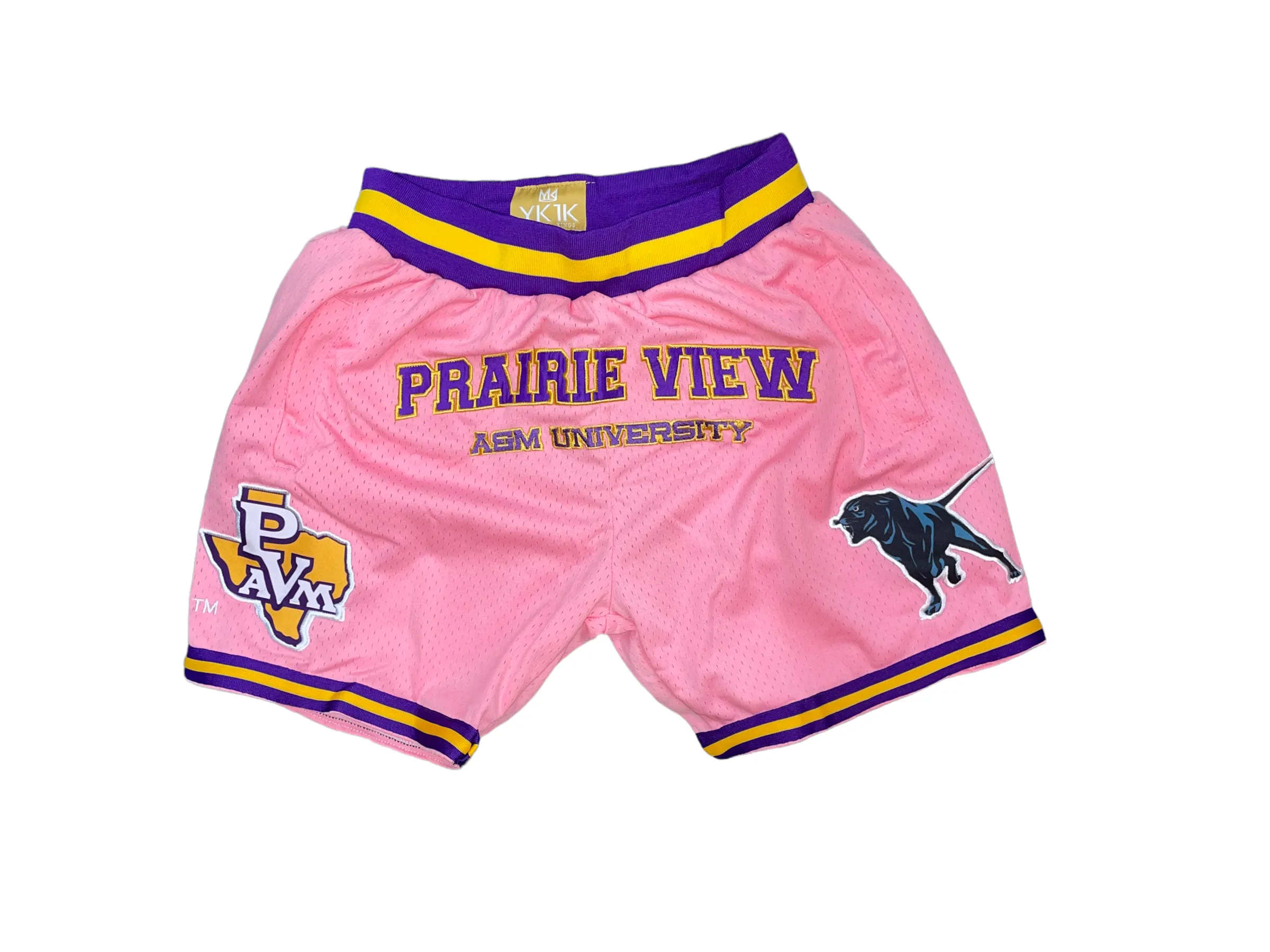 PVAMU BASKETBALL SHORTS PINK fade - resistant Anti Static Finish